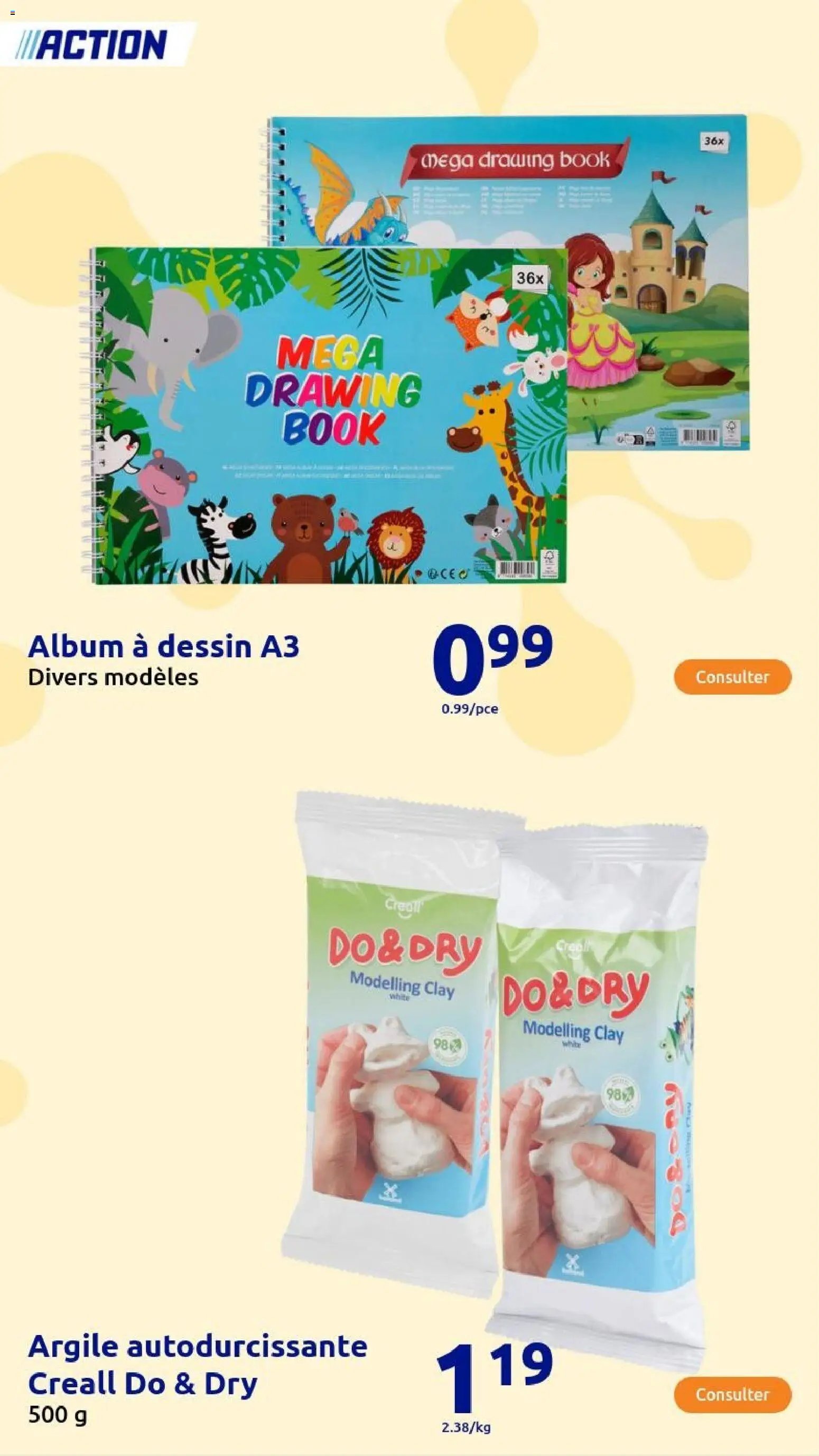 Action catalogue de la semaine