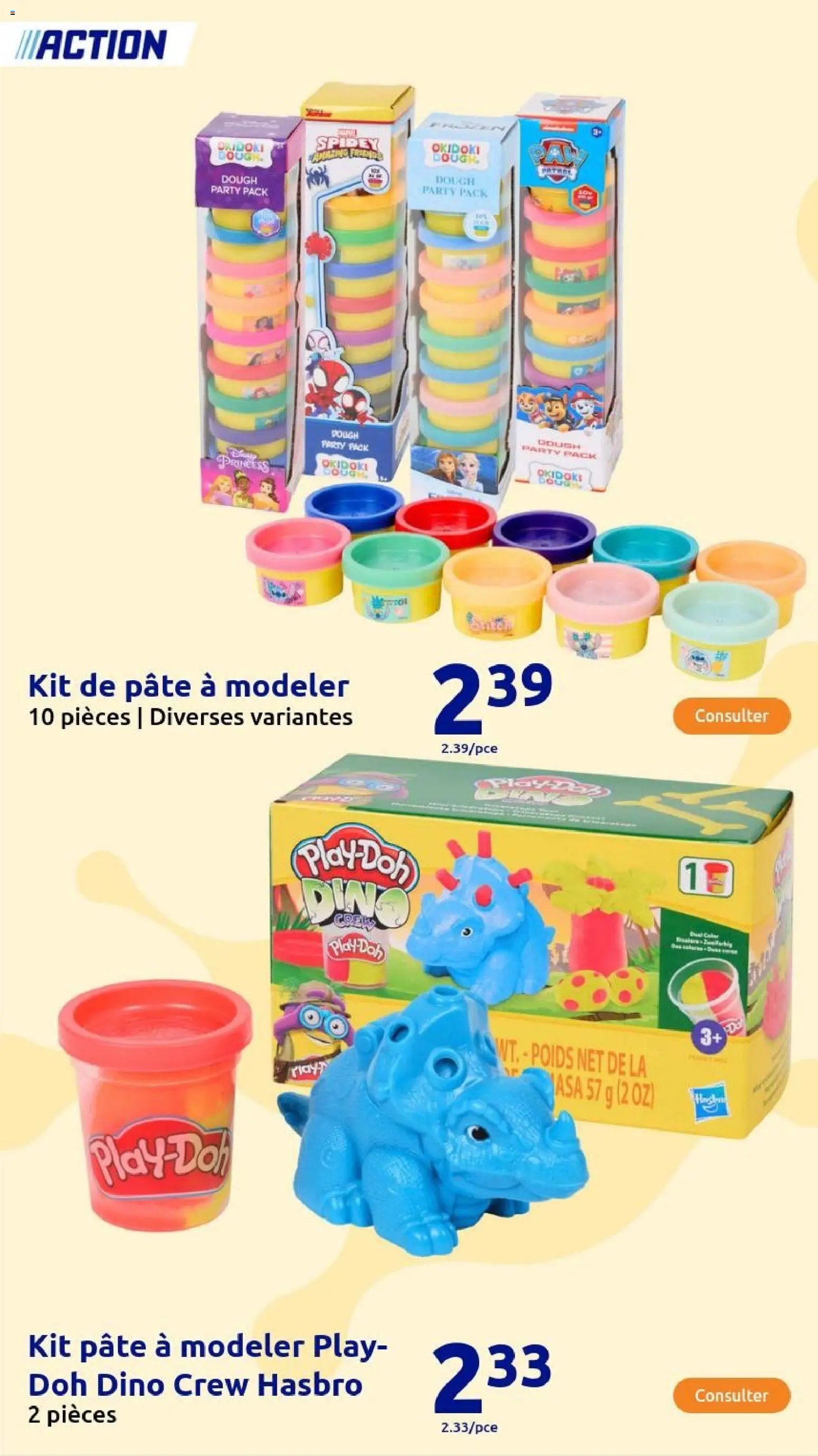 Action catalogue de la semaine