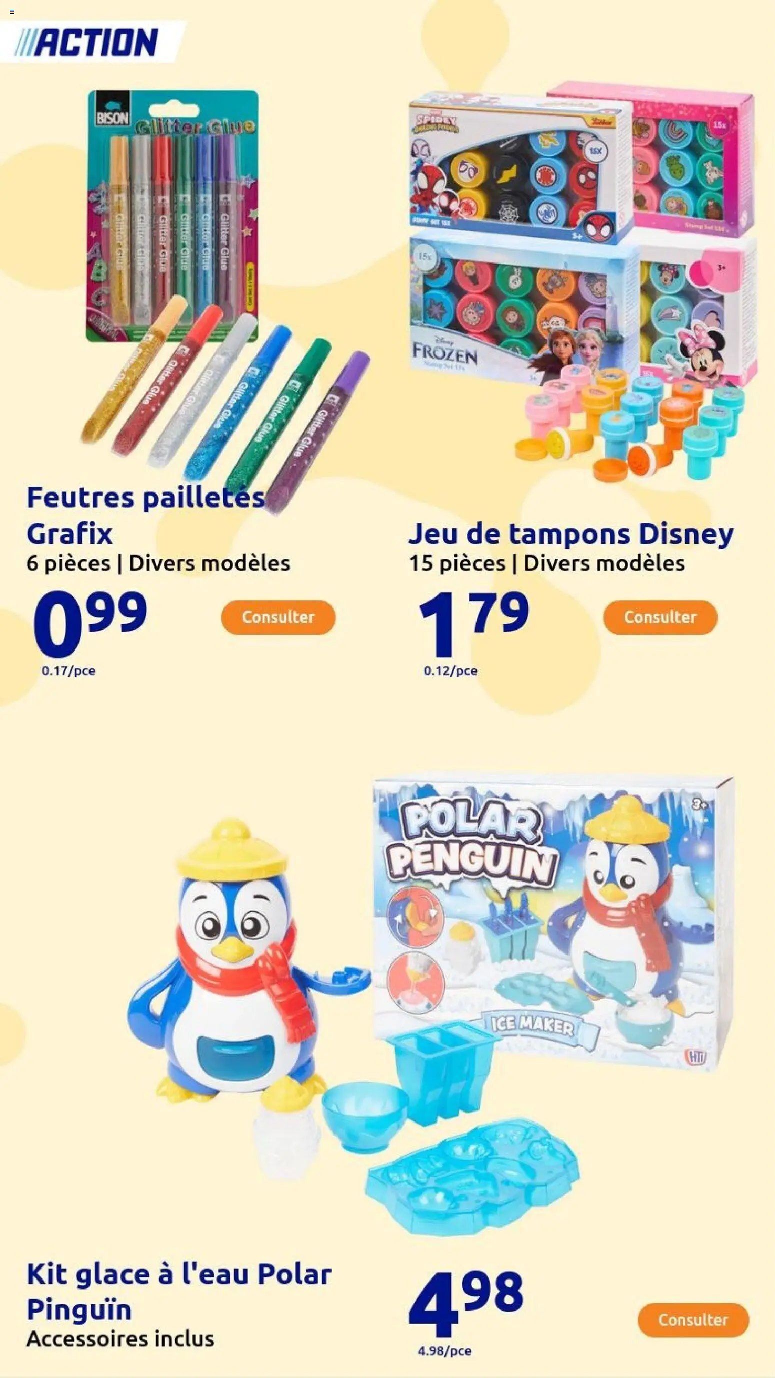 Action catalogue de la semaine