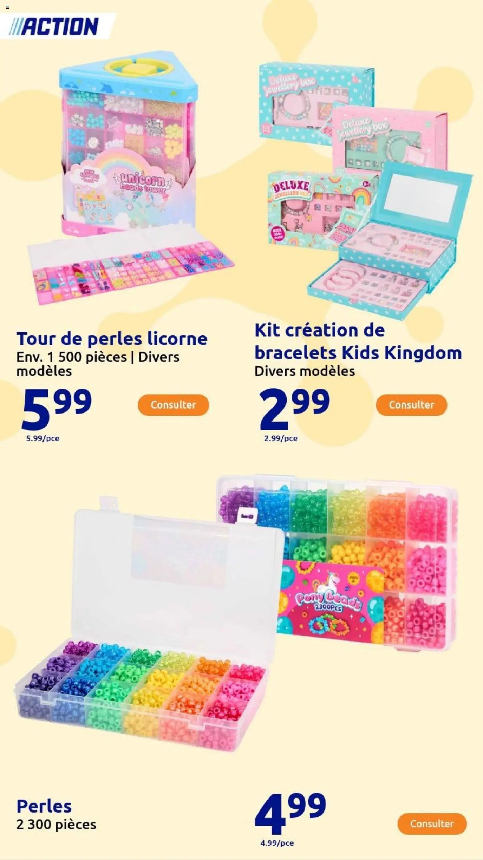 Action catalogue de la semaine