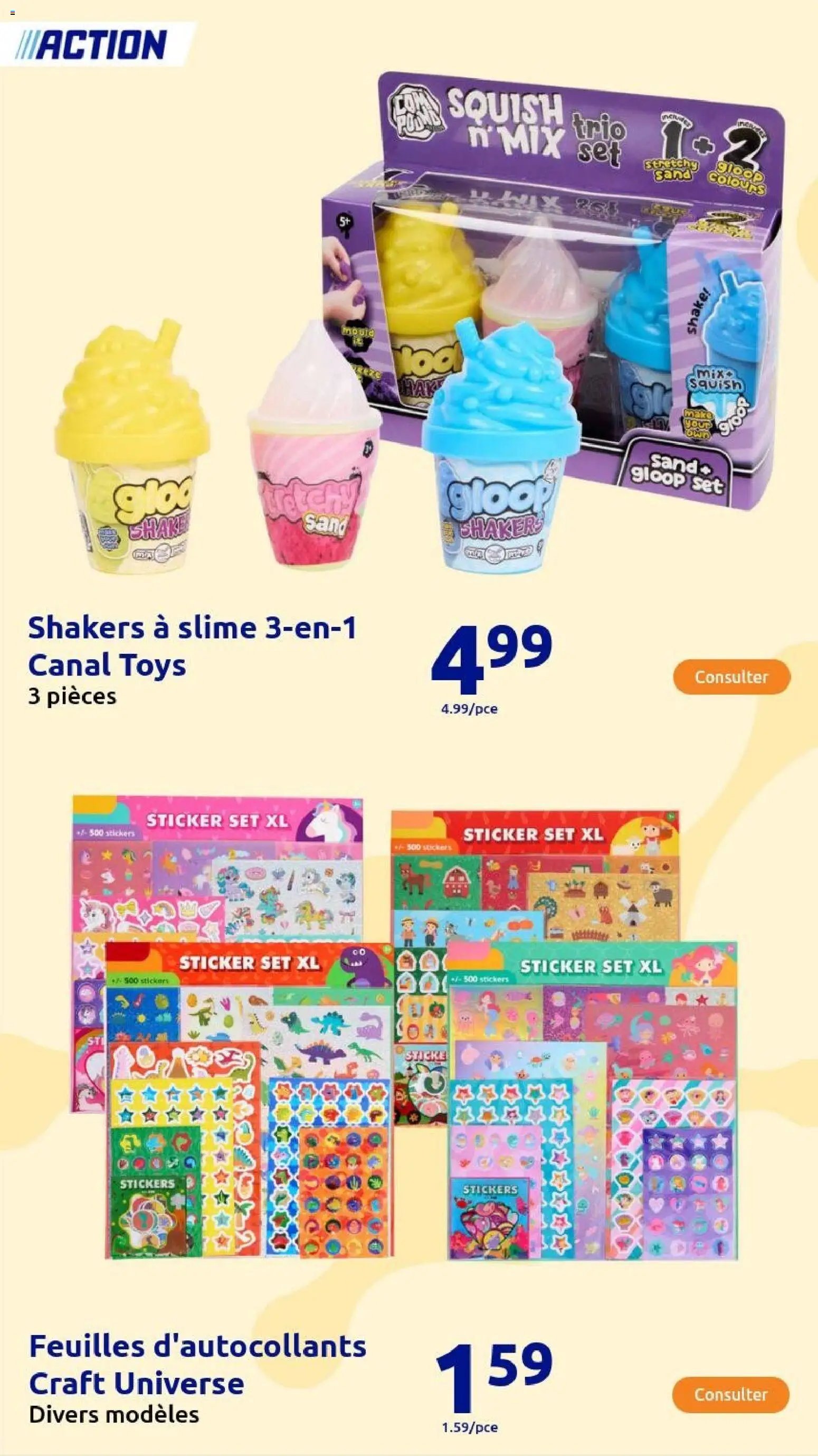 Action catalogue de la semaine