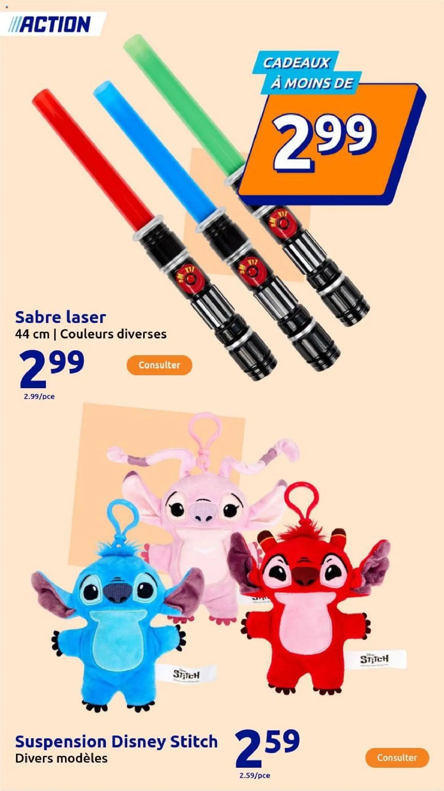 Action catalogue de la semaine