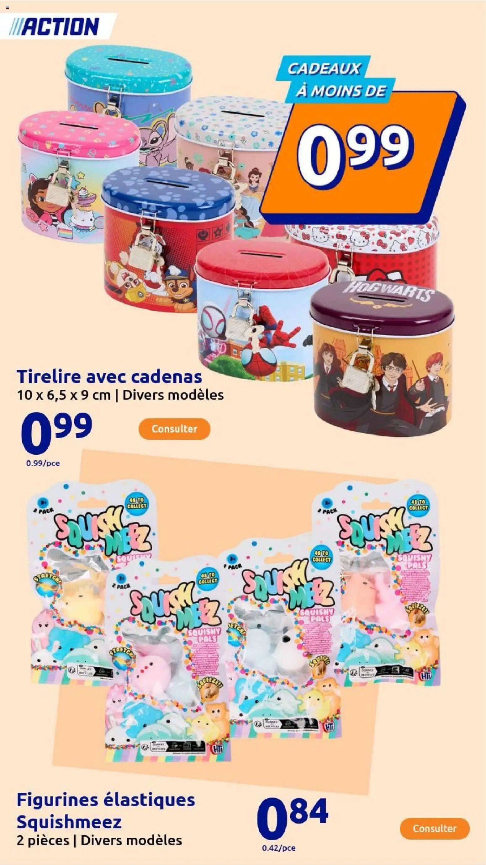 Action catalogue de la semaine