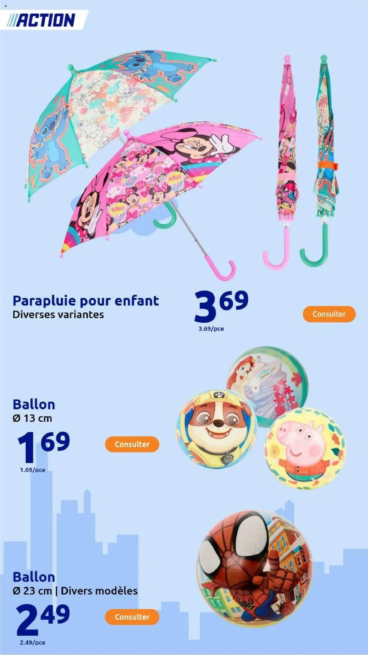 Action catalogue de la semaine