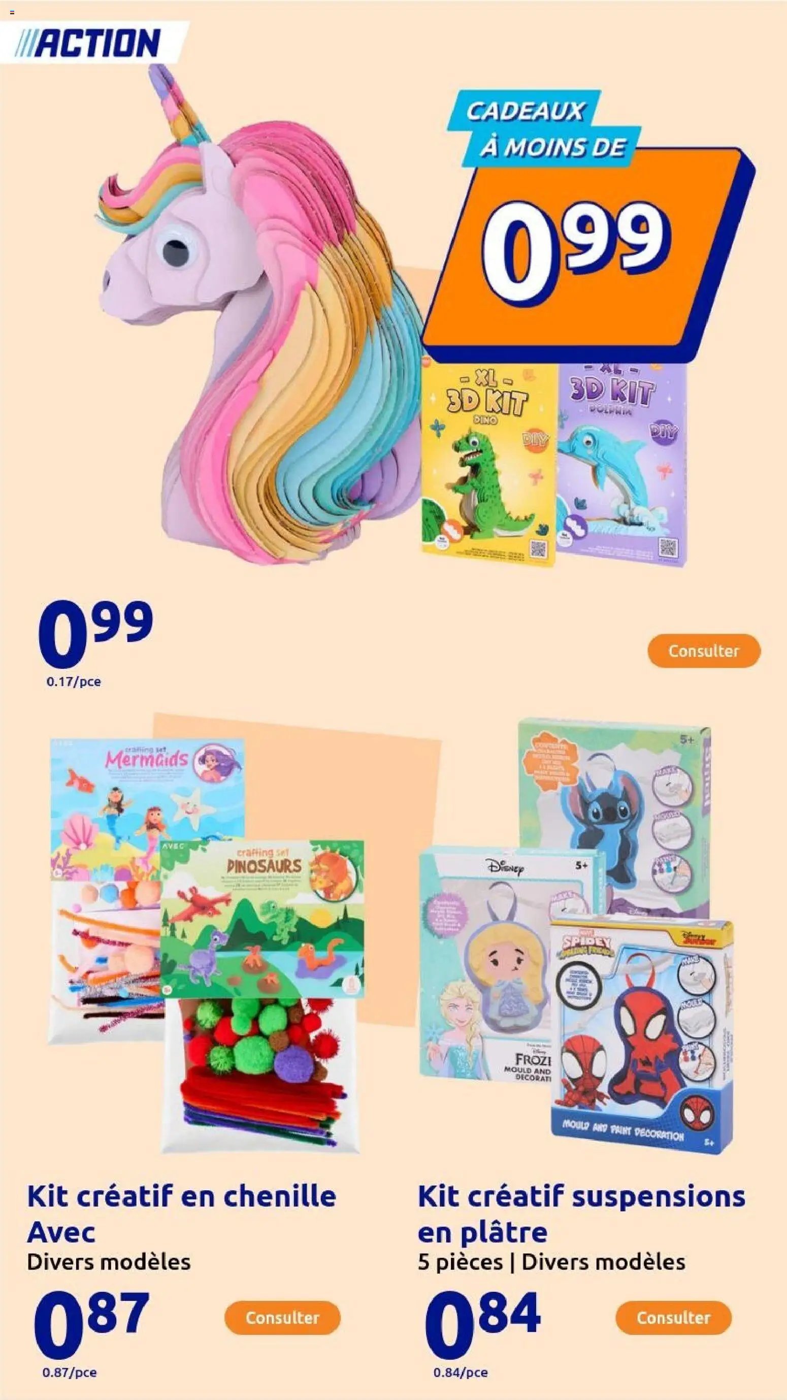 Action catalogue de la semaine