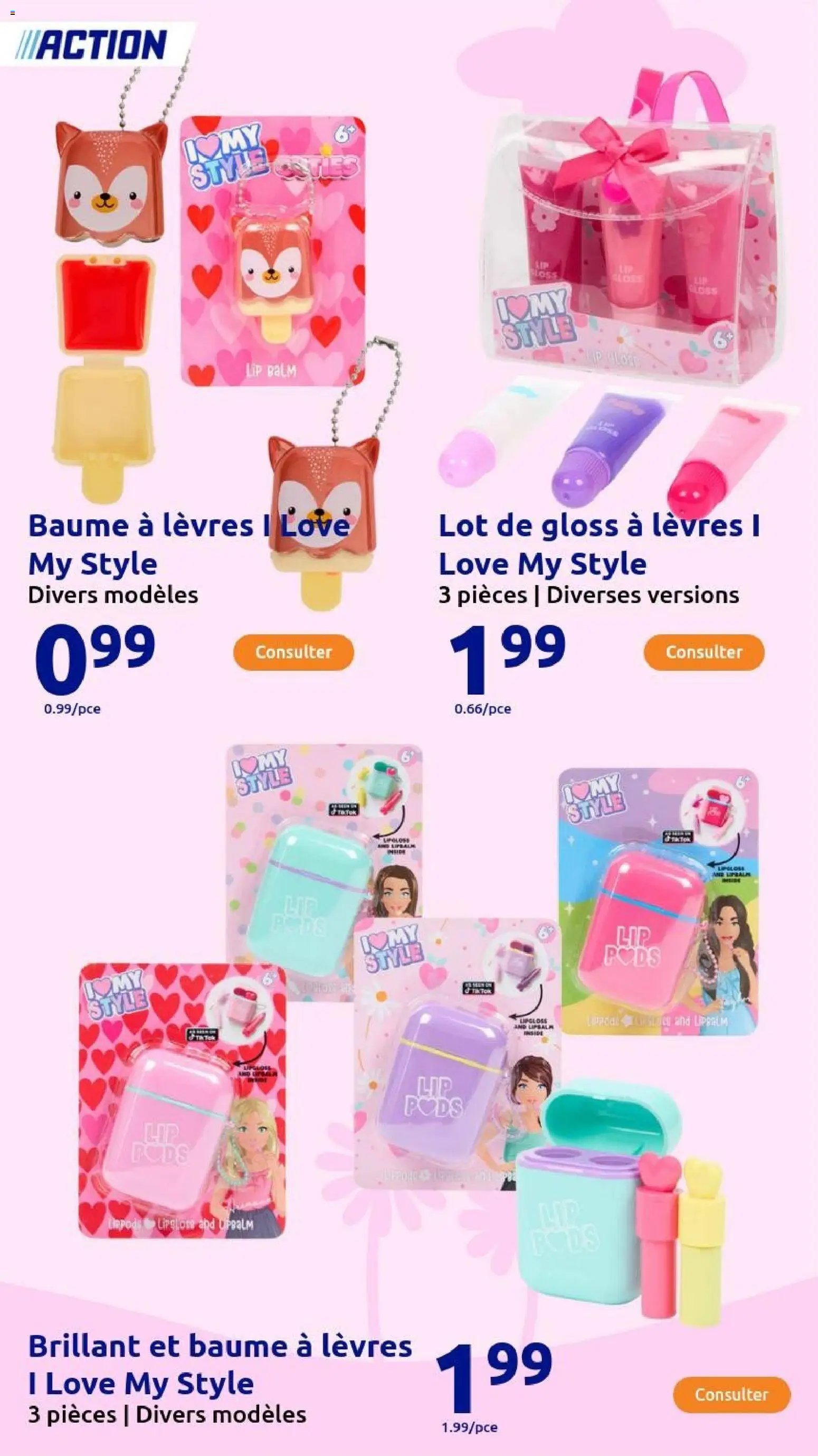 Action catalogue de la semaine