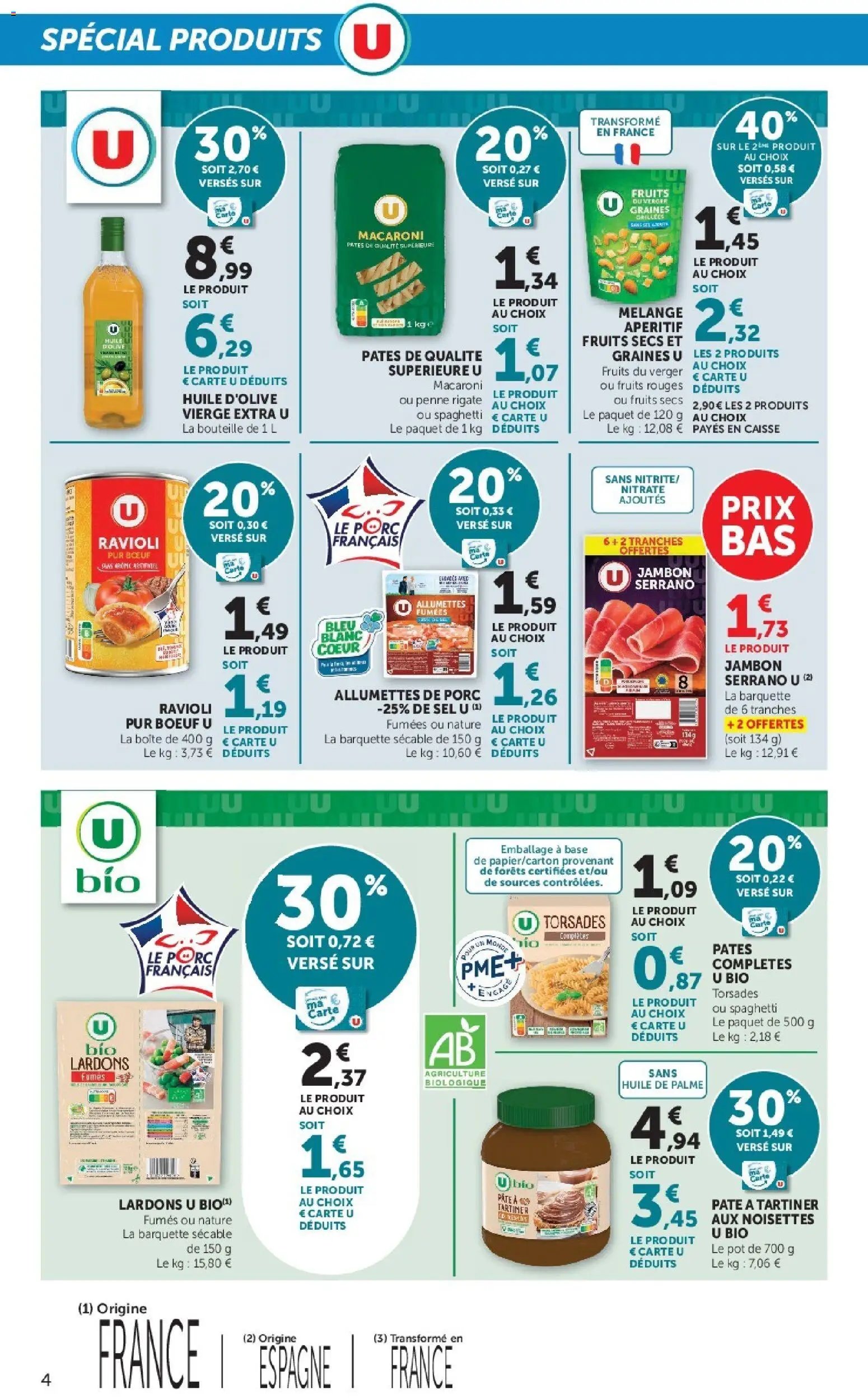 Super U - Les prix bas de la semaine