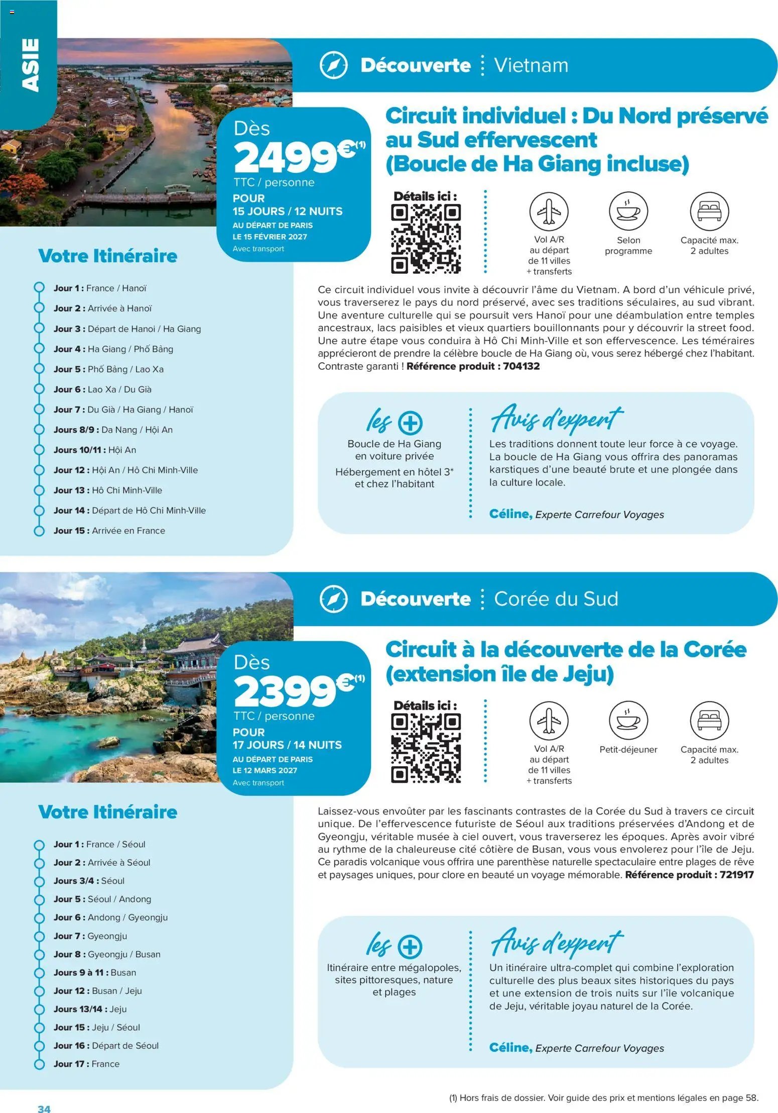 Carrefour Séjours & circuits - les créations carrefour voyages