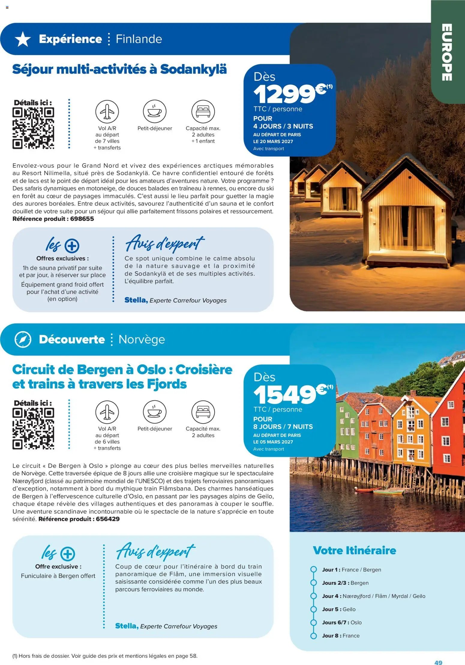 Carrefour Séjours & circuits - les créations carrefour voyages