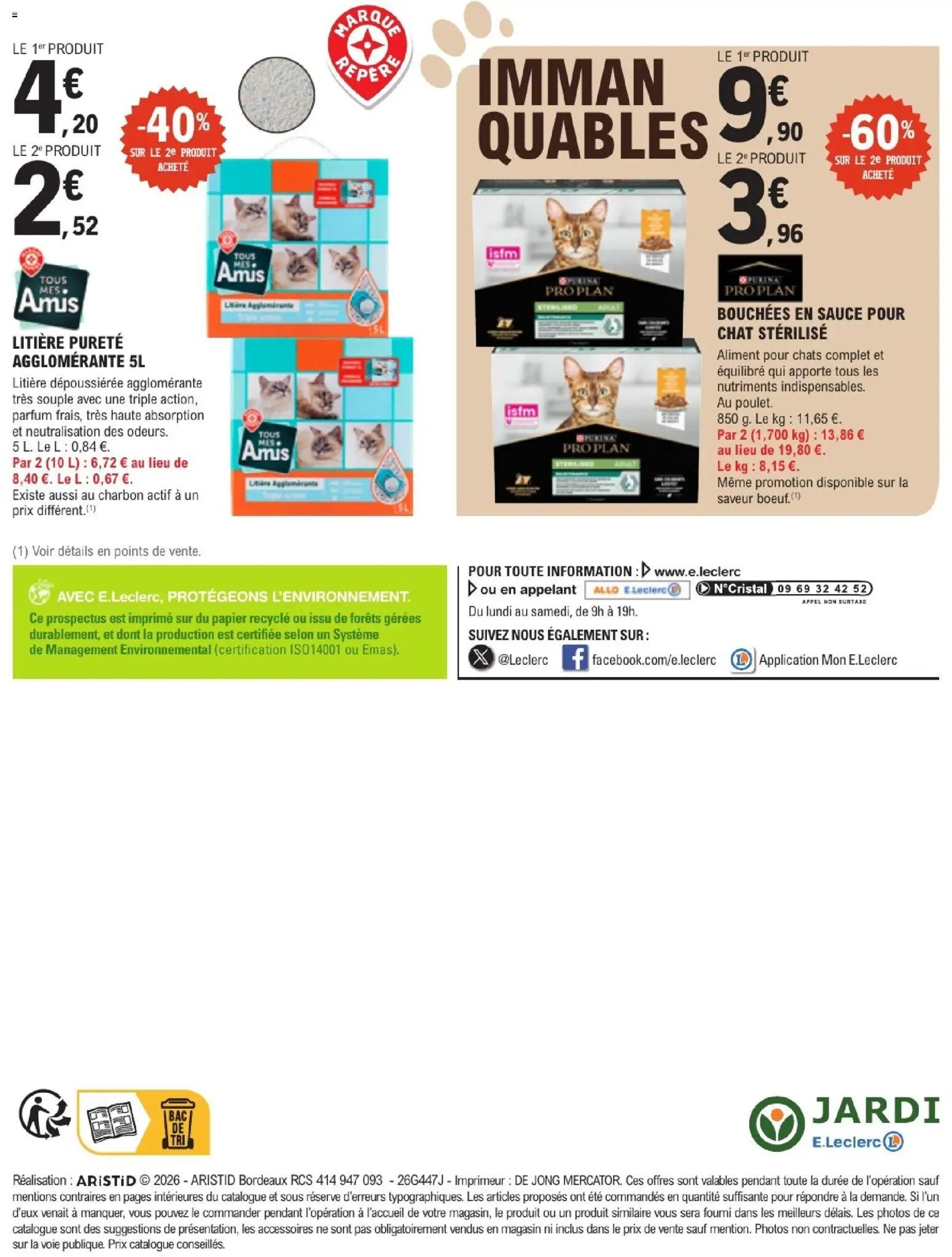 Brico E.Leclerc catalogue Animalerie
