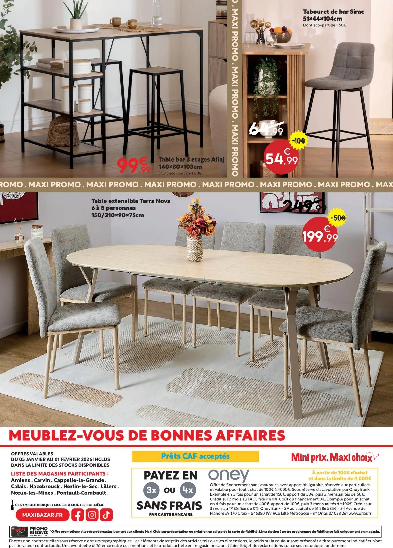 Maxi Bazar - Catalogue Meublez-vous de bonnes affaires