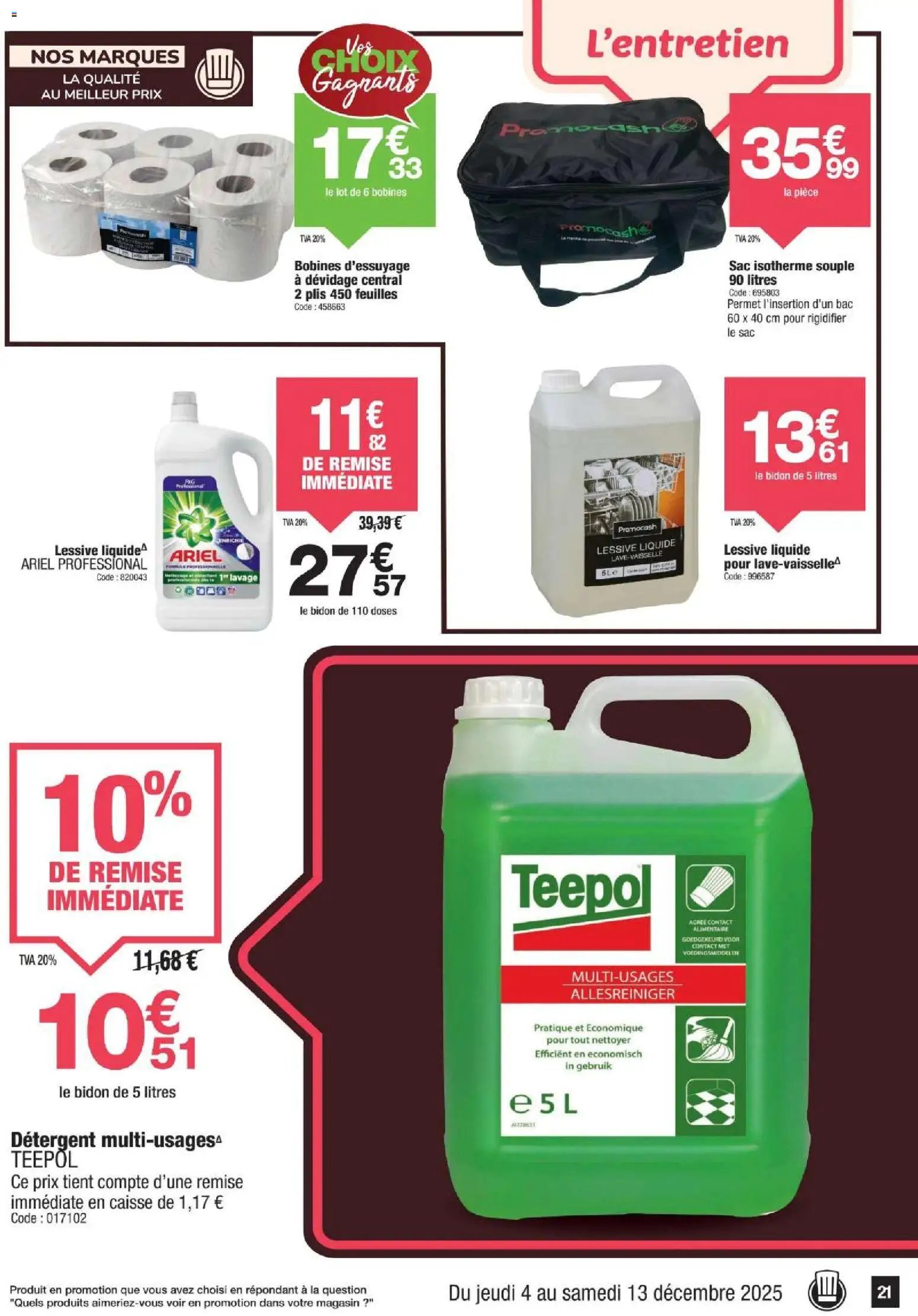 Promocash Vos Promos (2025-12-04 - 2025-12-13)