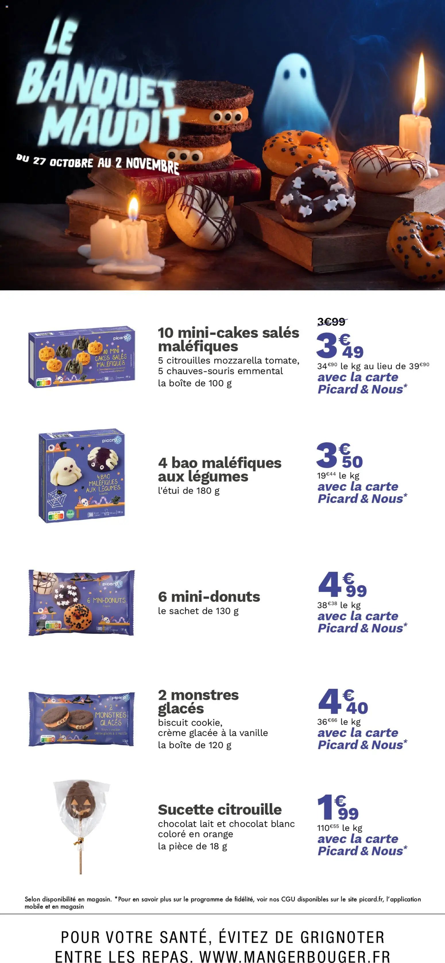 Picard catalogue 50 produits en promo tous les mois