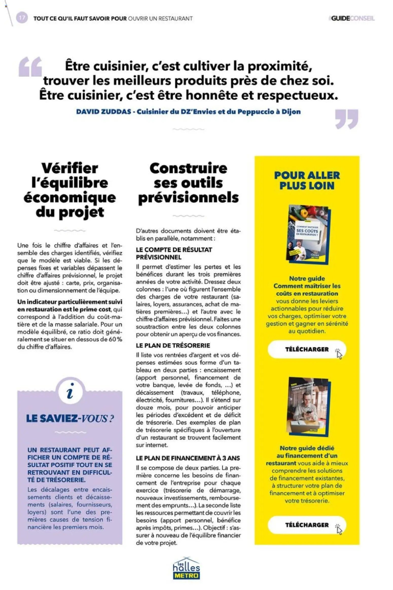 METRO - Tout ce qu'il faut savoir pour ouvrir un restaurant