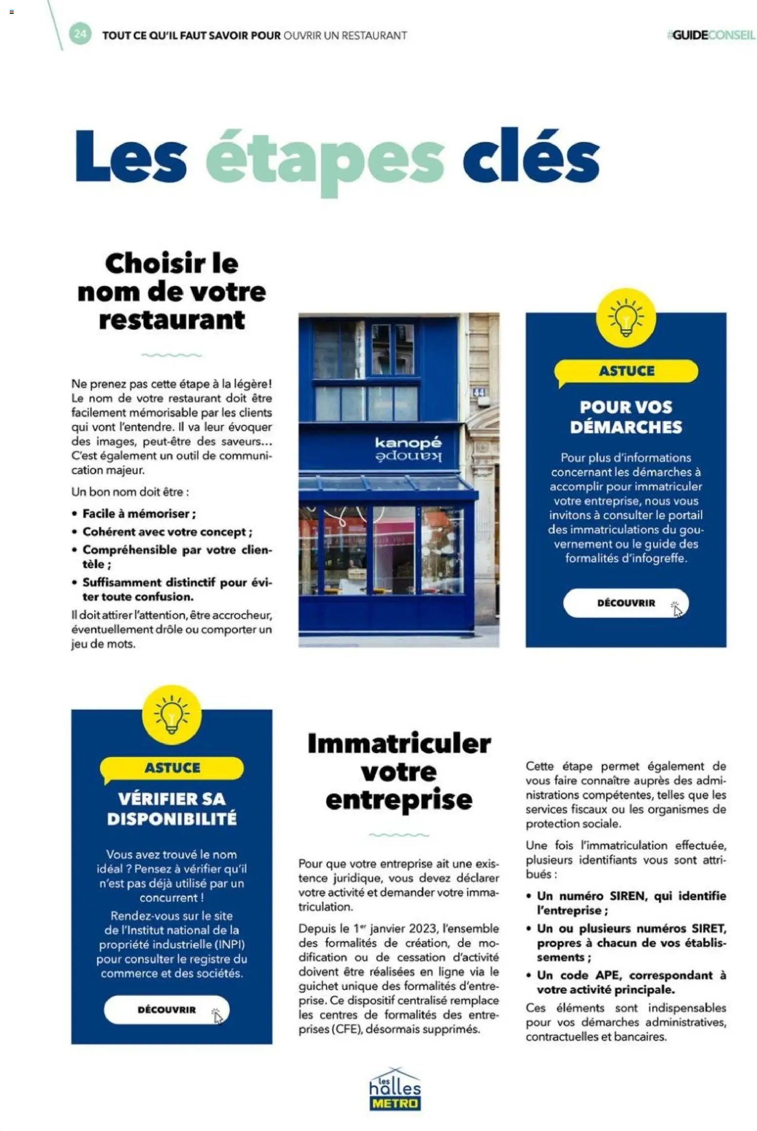 METRO - Tout ce qu'il faut savoir pour ouvrir un restaurant