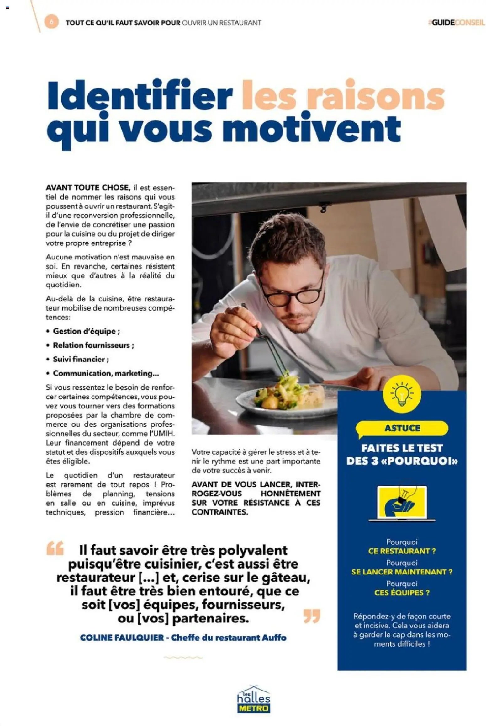 METRO - Tout ce qu'il faut savoir pour ouvrir un restaurant
