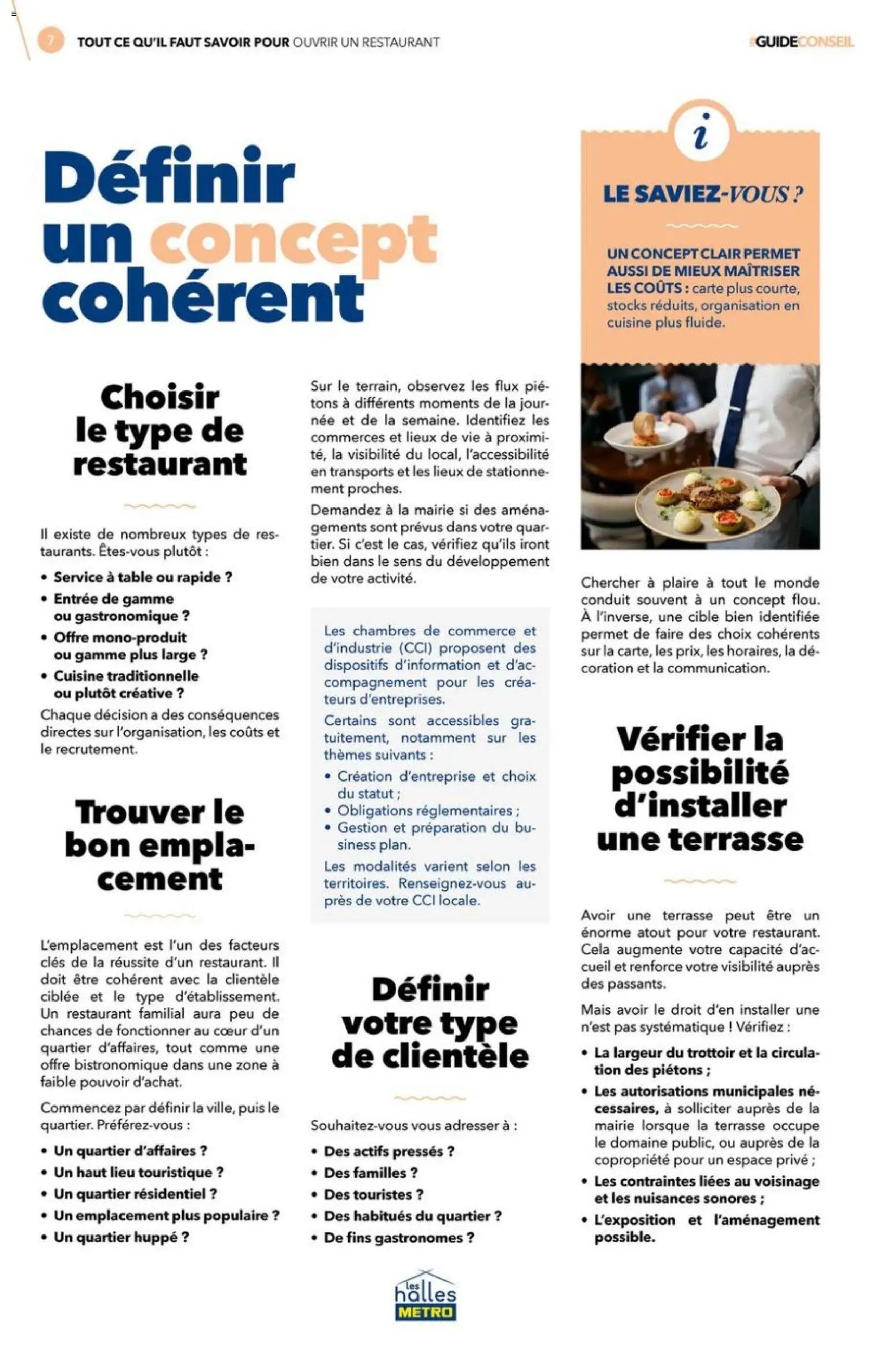 METRO - Tout ce qu'il faut savoir pour ouvrir un restaurant