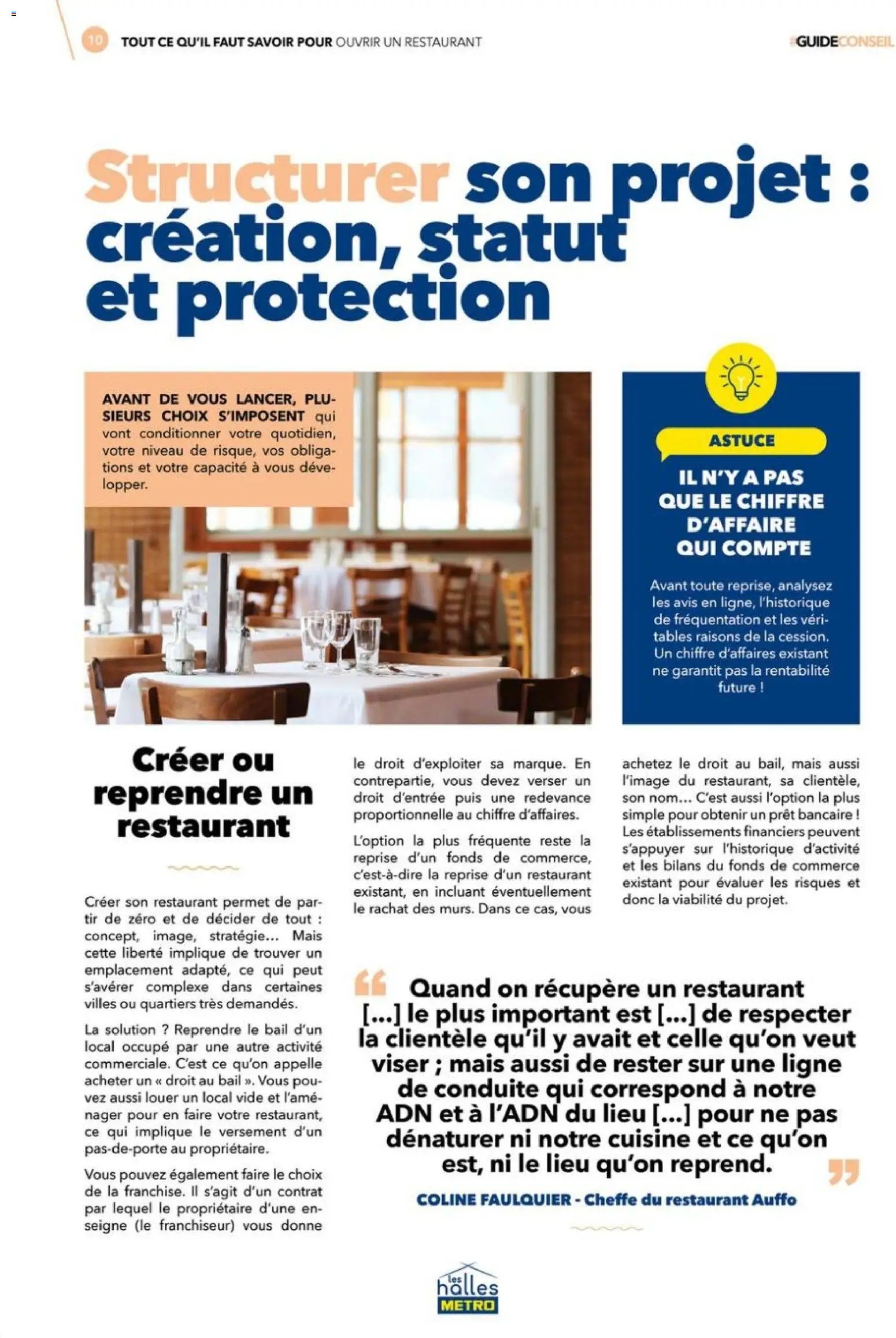METRO - Tout ce qu'il faut savoir pour ouvrir un restaurant