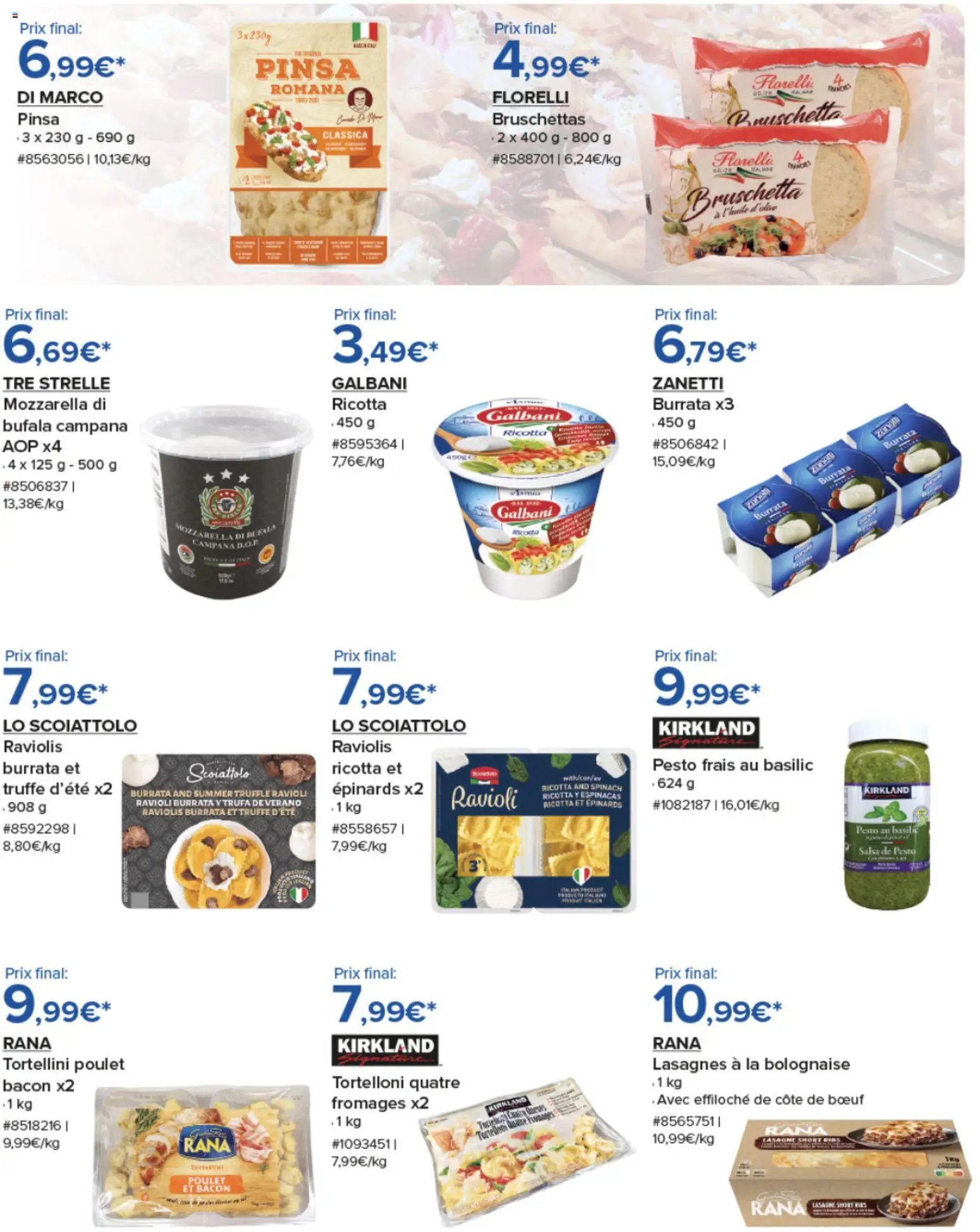 Costco Saveurs d'Italie