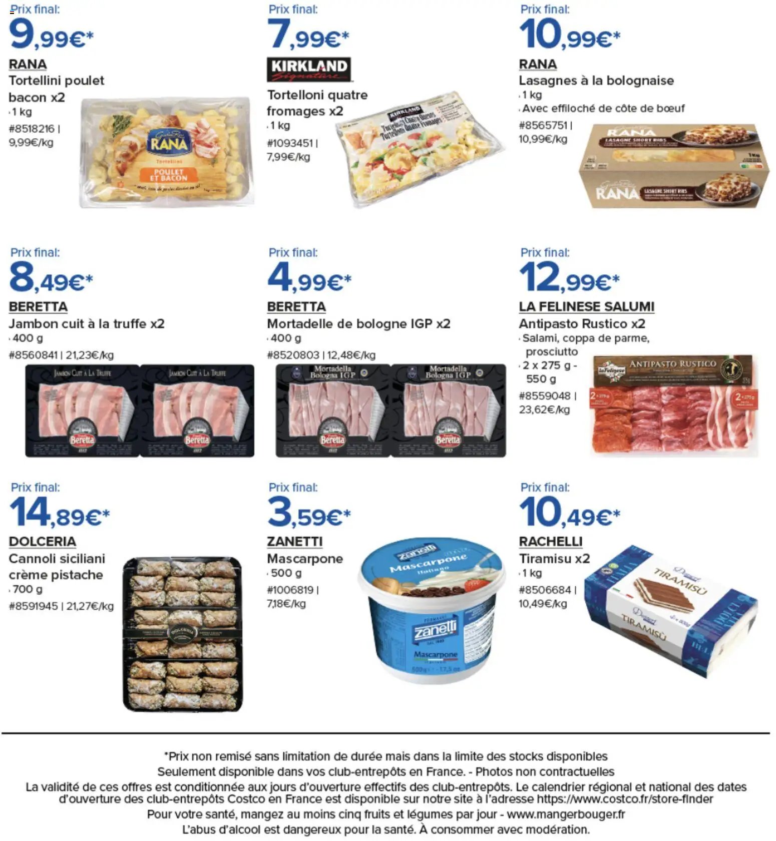 Costco Saveurs d'Italie