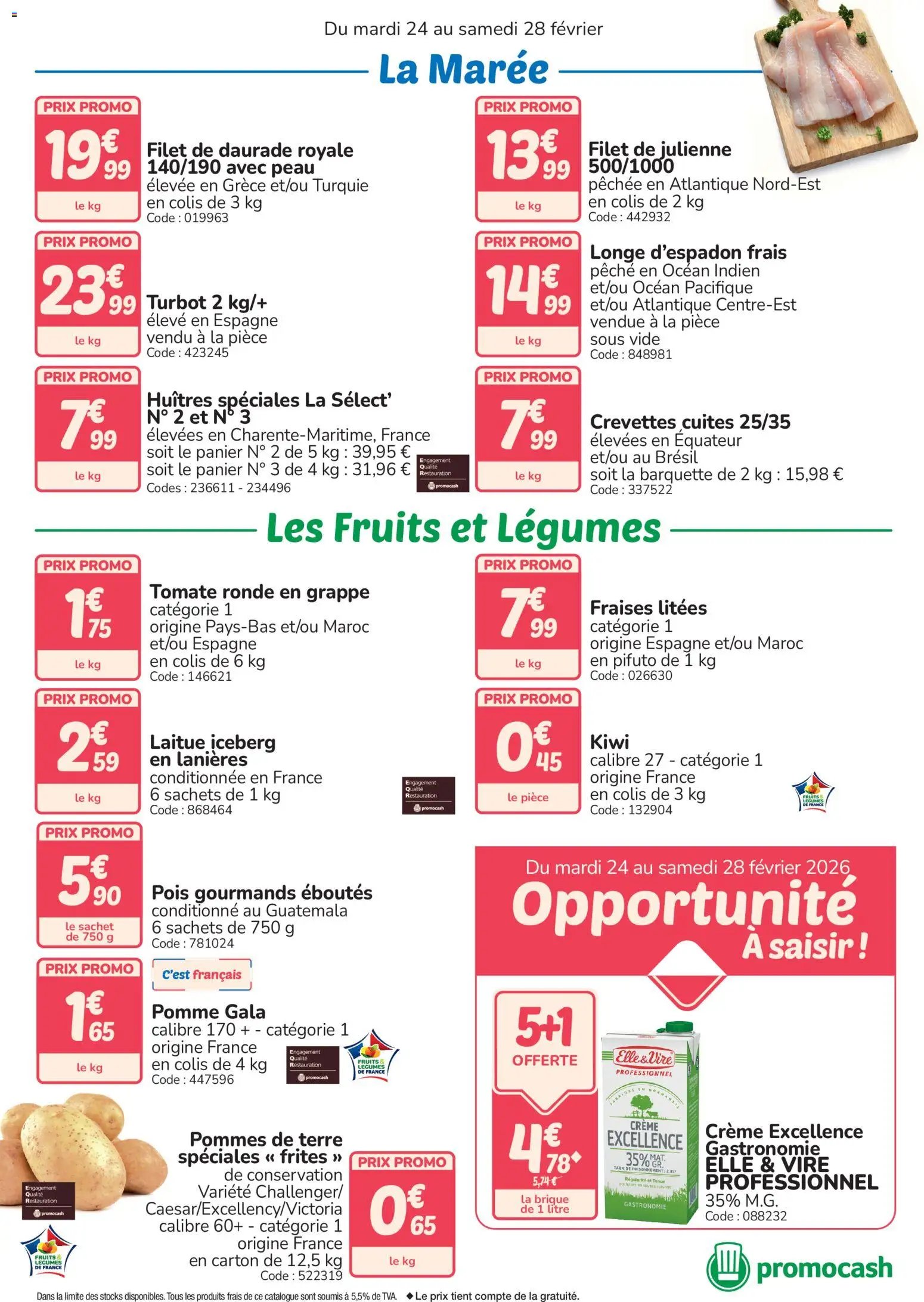 Promocash Frais au meilleur cours