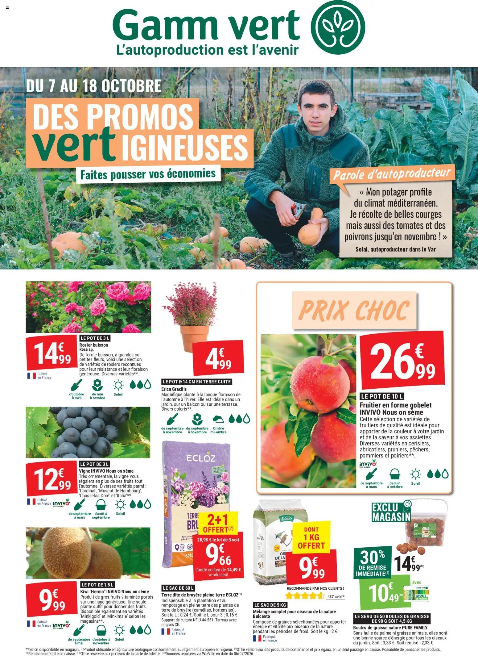 Gamm vert - des promos vertigineuses