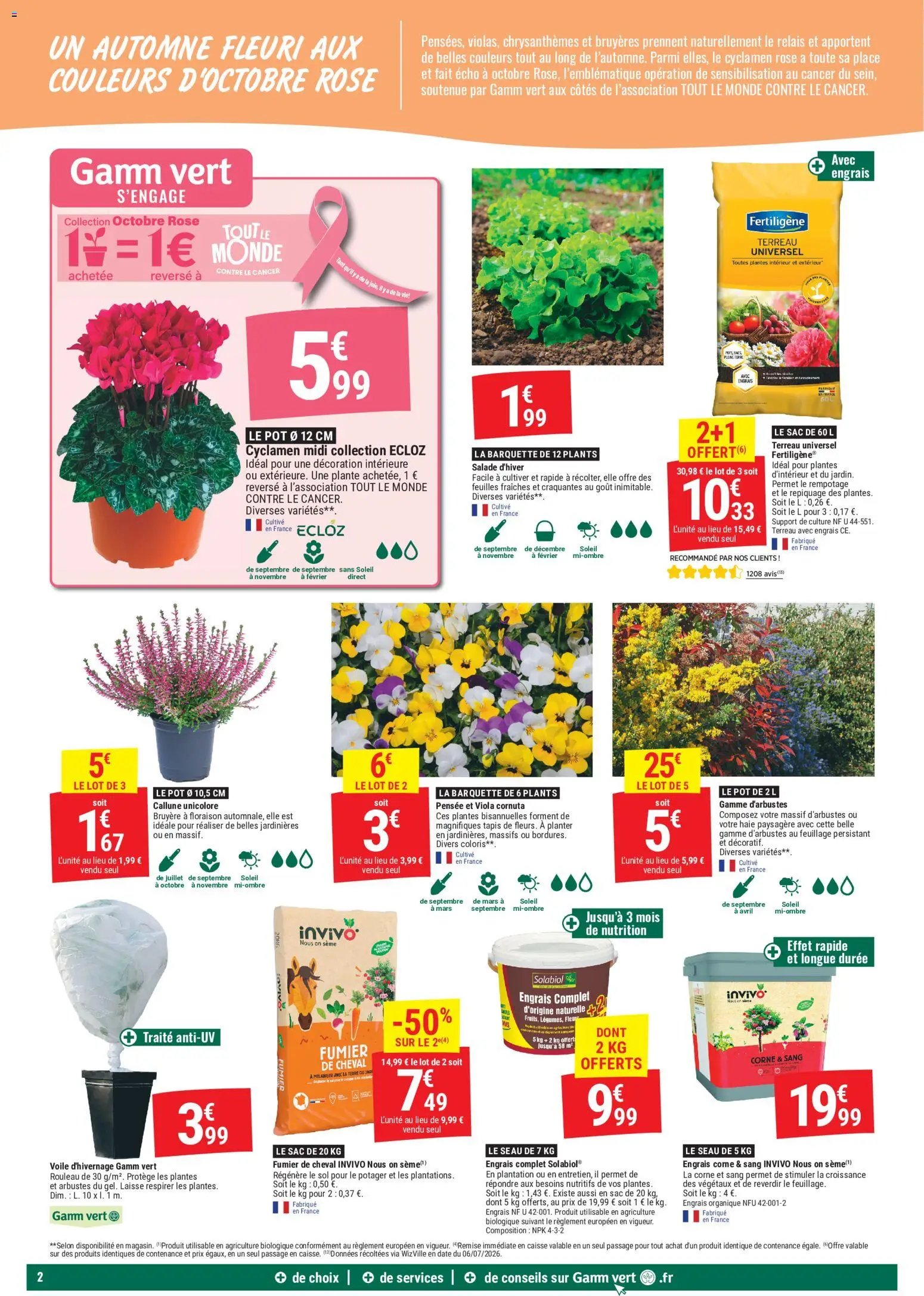 Gamm vert - des promos vertigineuses
