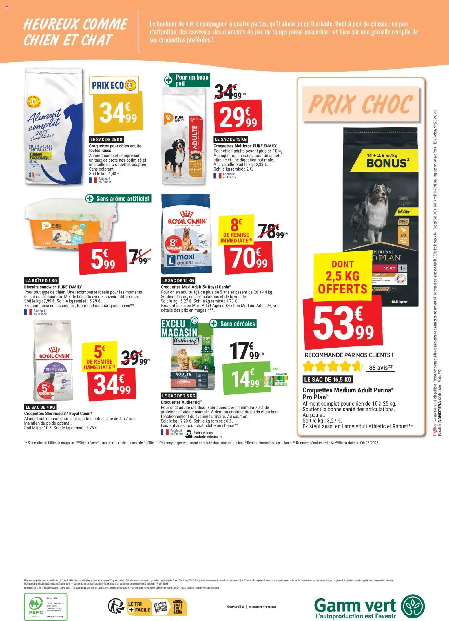 Gamm vert - des promos vertigineuses