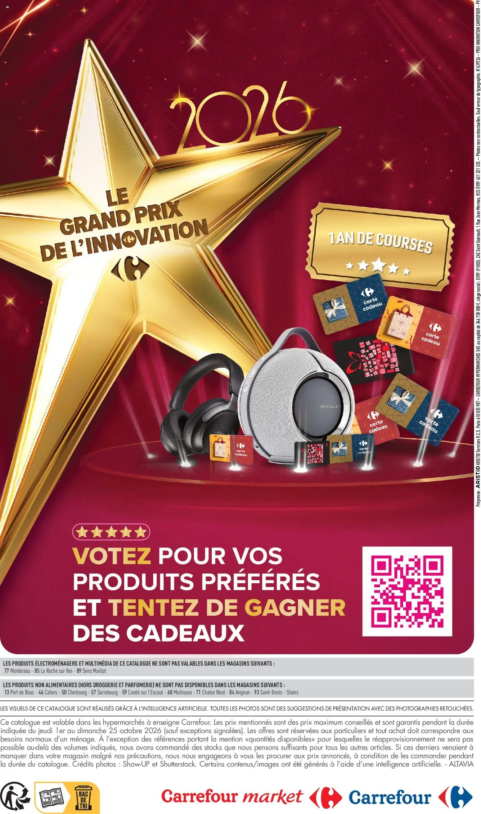 Carrefour Market Le grand prix de l'innovation 2026