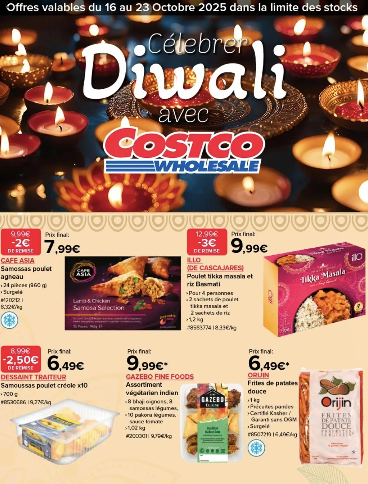 Costco catalogue Célébrer Diwali avec Costco