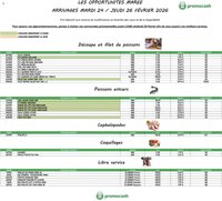 Promocash Opportunités Marée