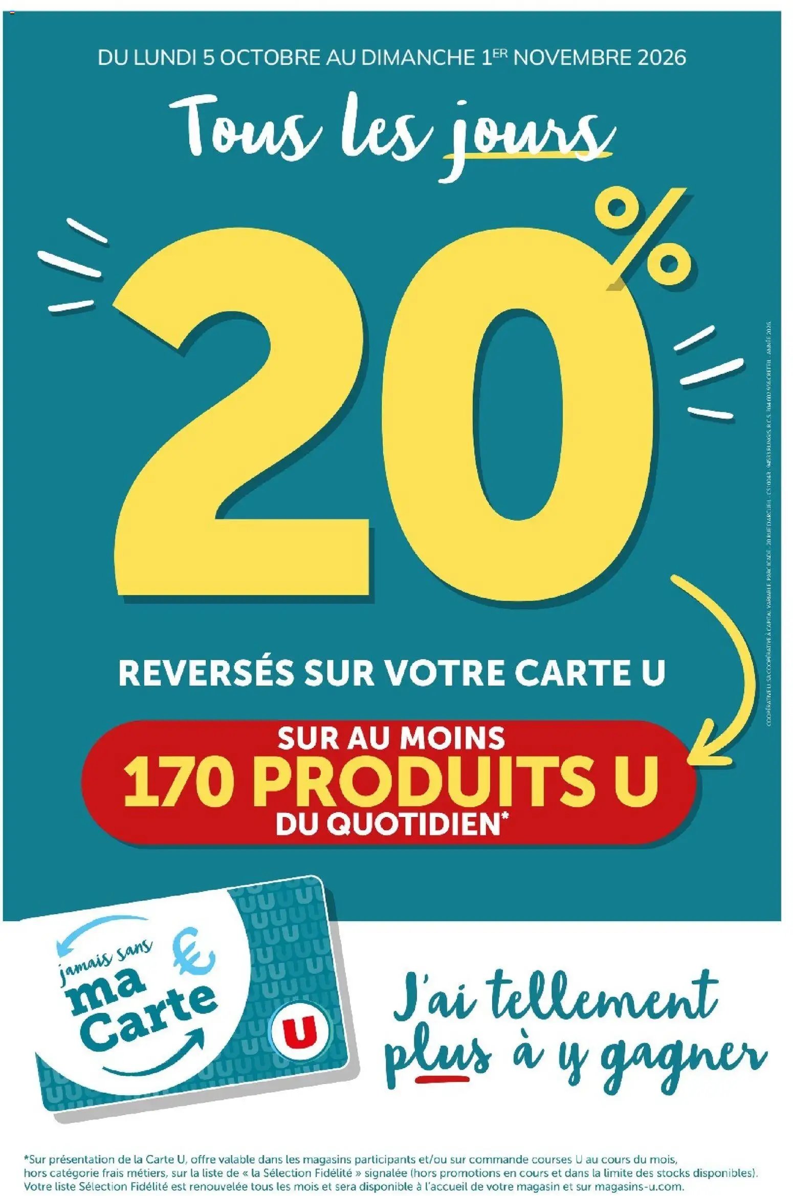 Super U - Ma sélection Carte U Octobre
