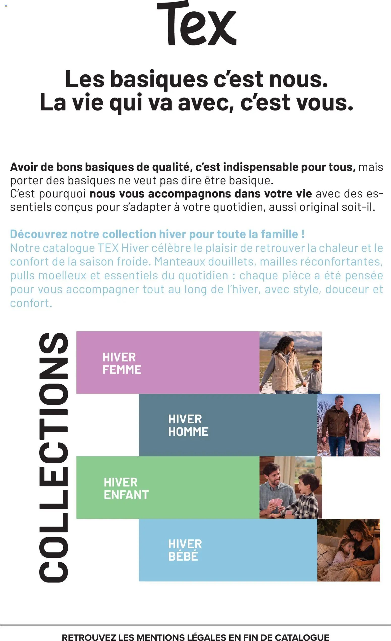 Carrefour Tex catalogue hiver