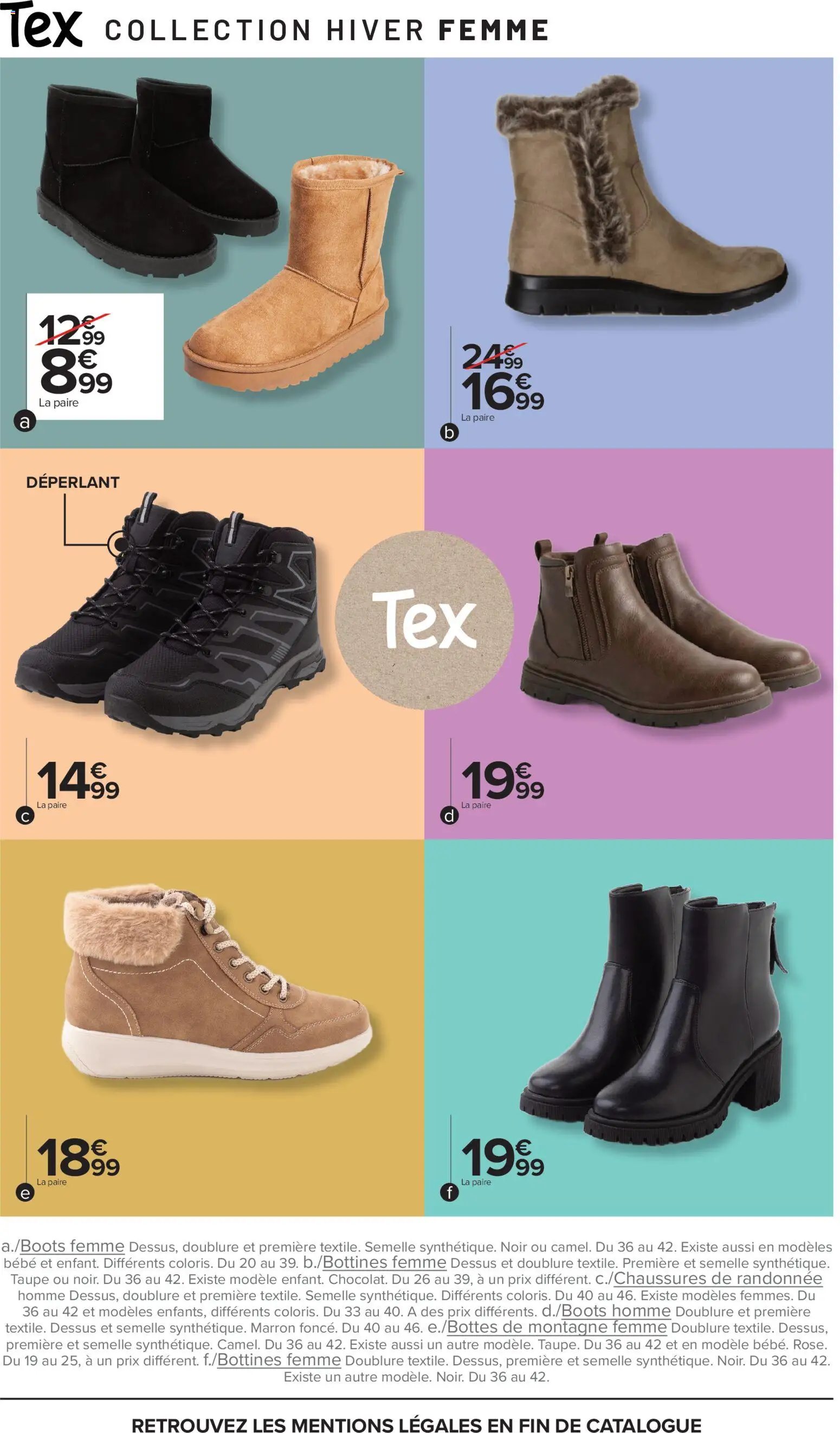 Carrefour Tex catalogue hiver