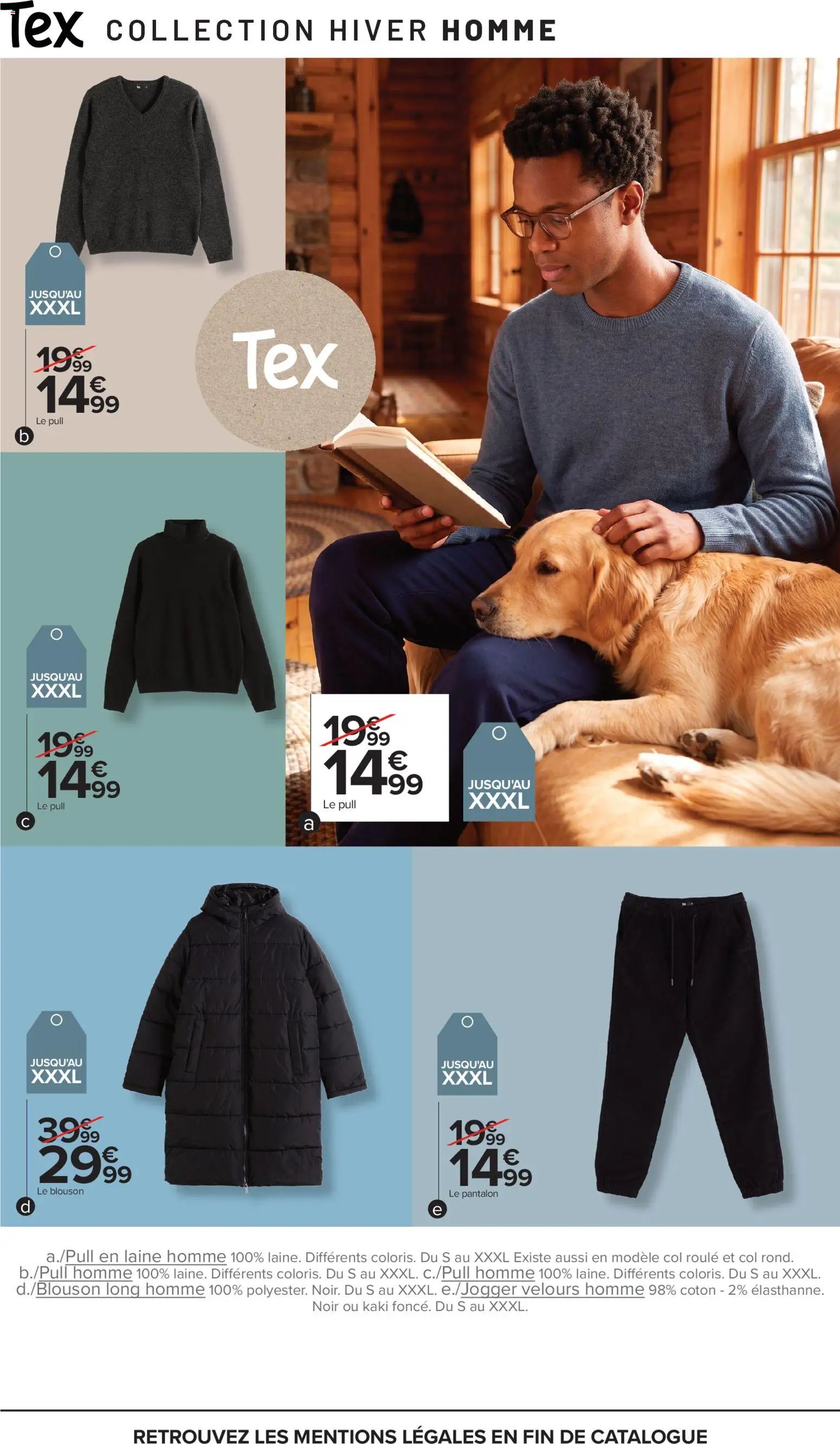Carrefour Tex catalogue hiver