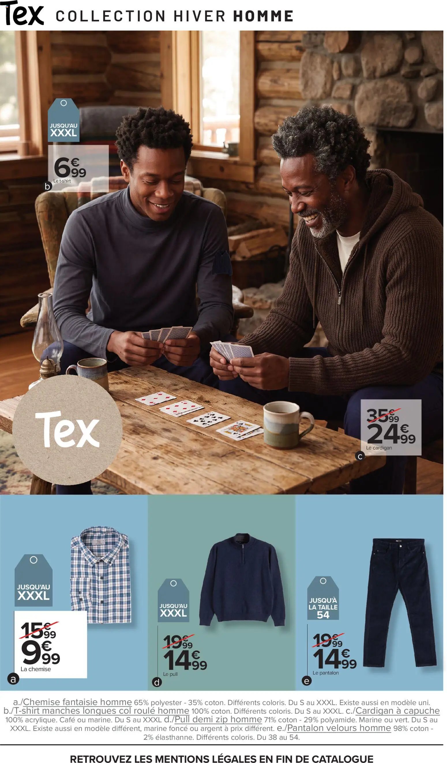 Carrefour Tex catalogue hiver