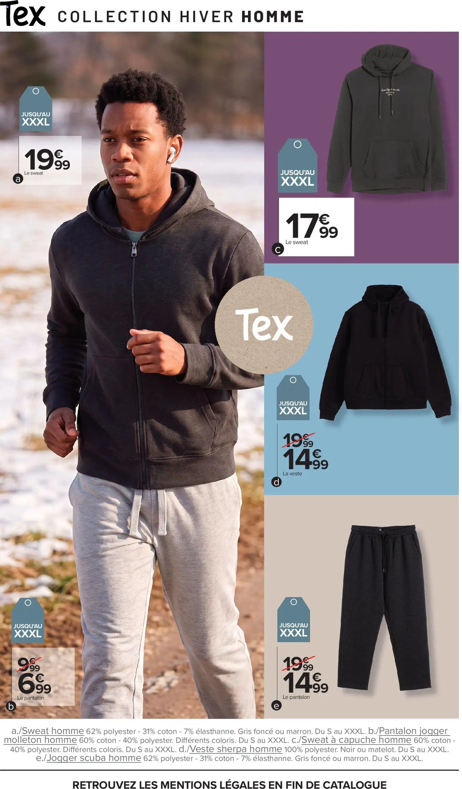 Carrefour Tex catalogue hiver