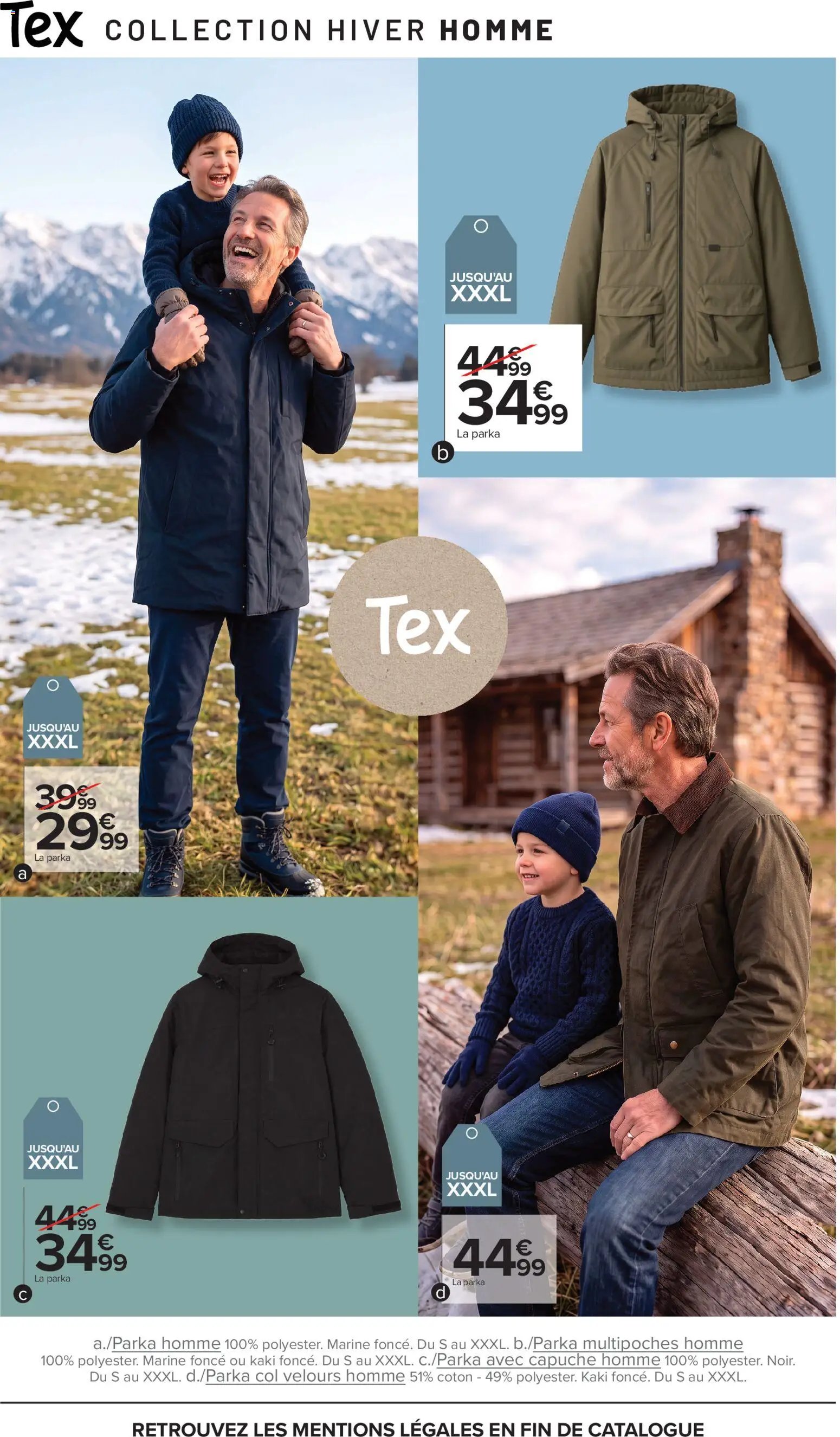 Carrefour Tex catalogue hiver