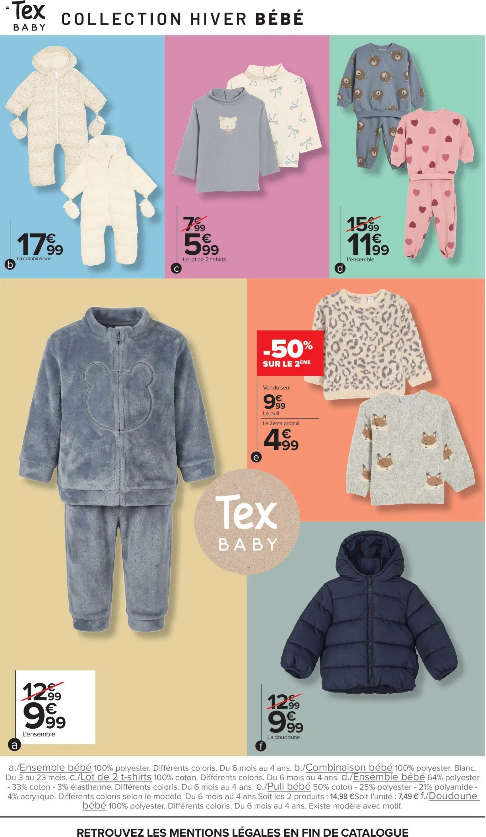 Carrefour Tex catalogue hiver