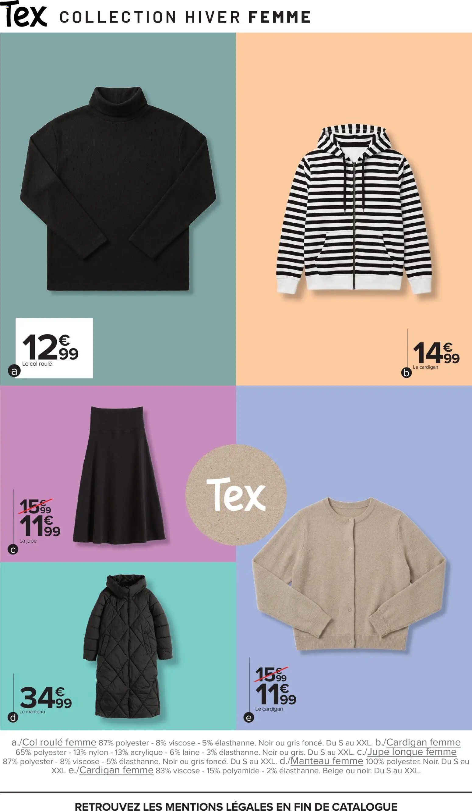 Carrefour Tex catalogue hiver