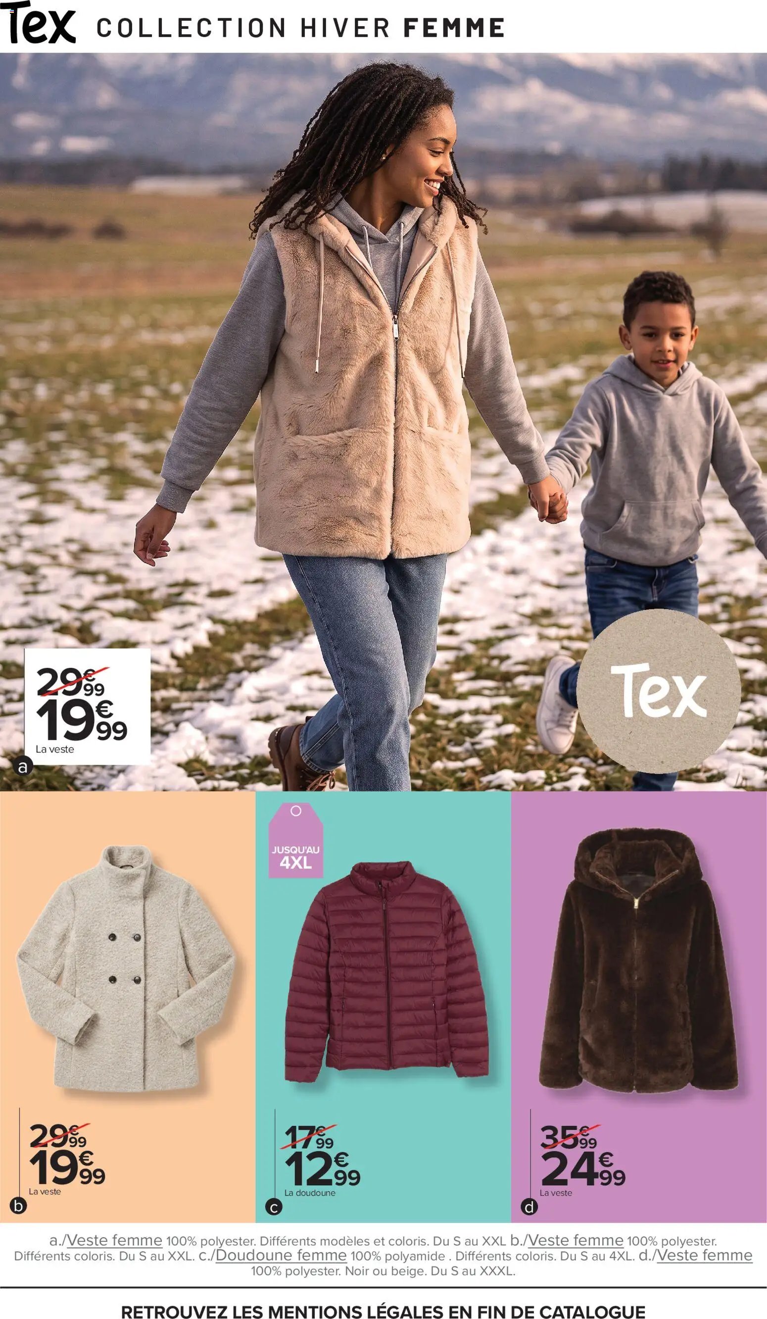Carrefour Tex catalogue hiver