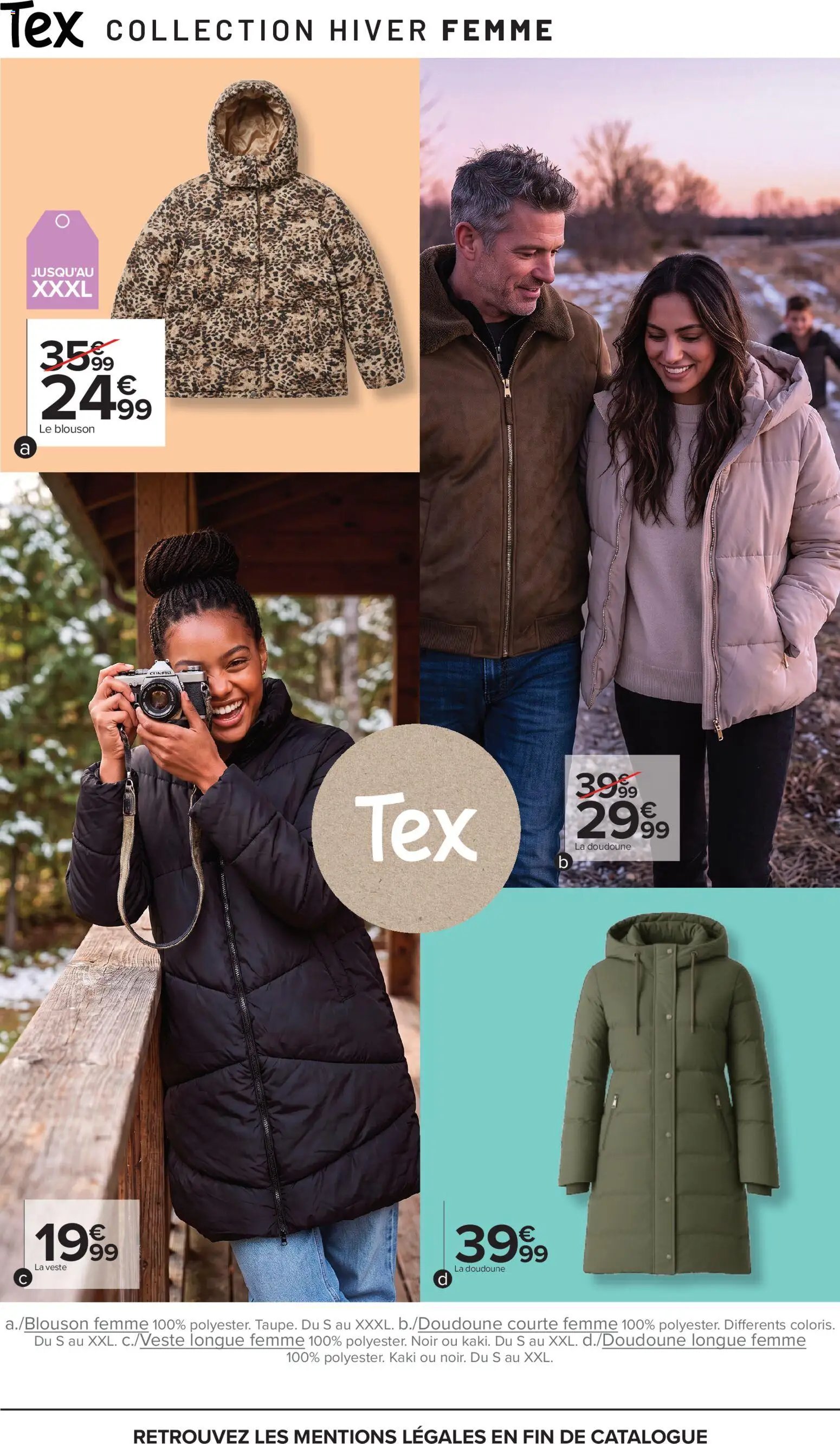 Carrefour Tex catalogue hiver