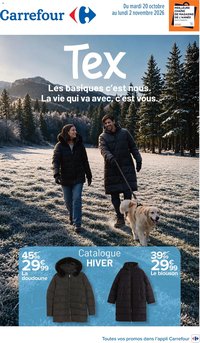 Carrefour Tex catalogue hiver