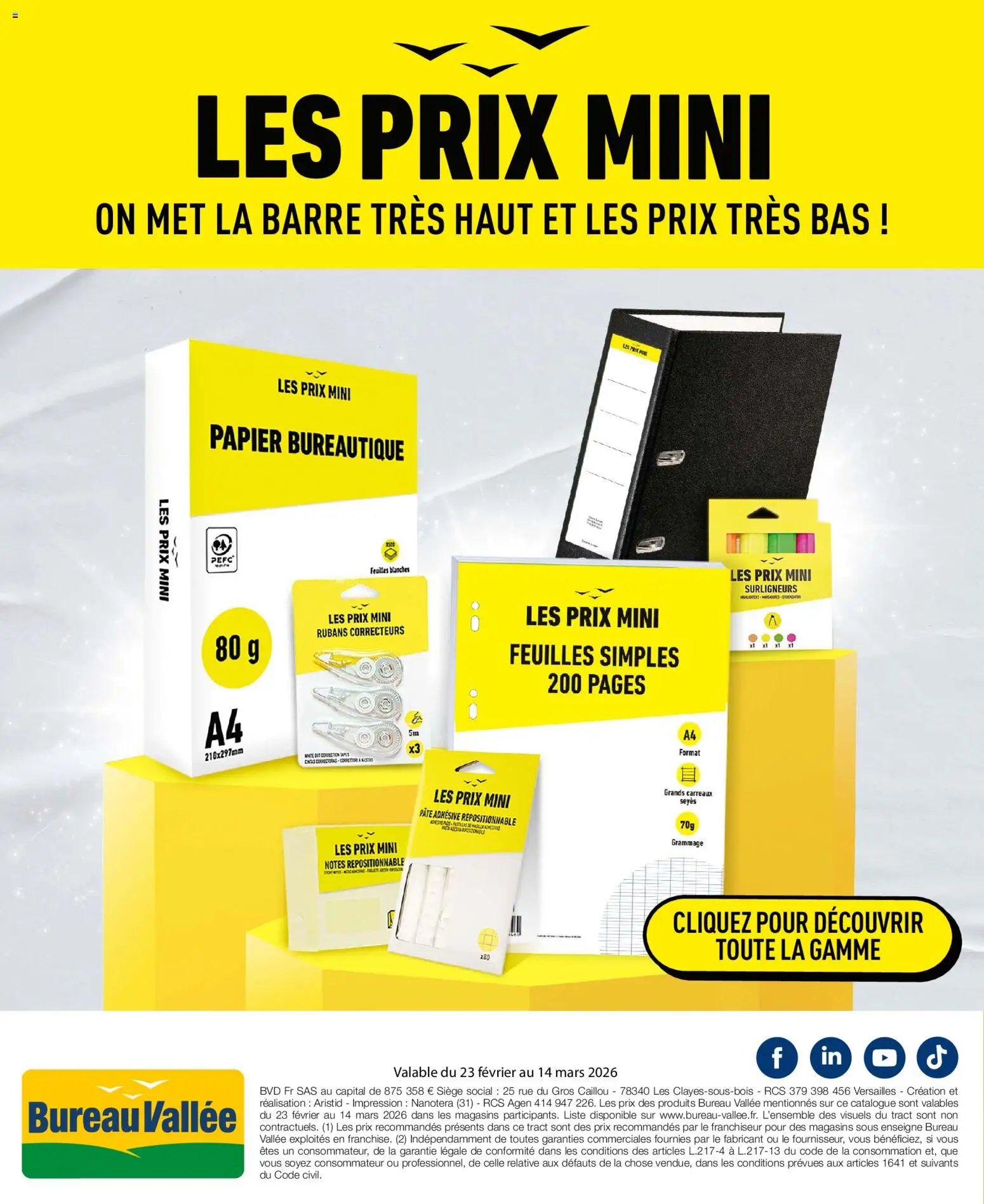 Bureau Vallée catalogue