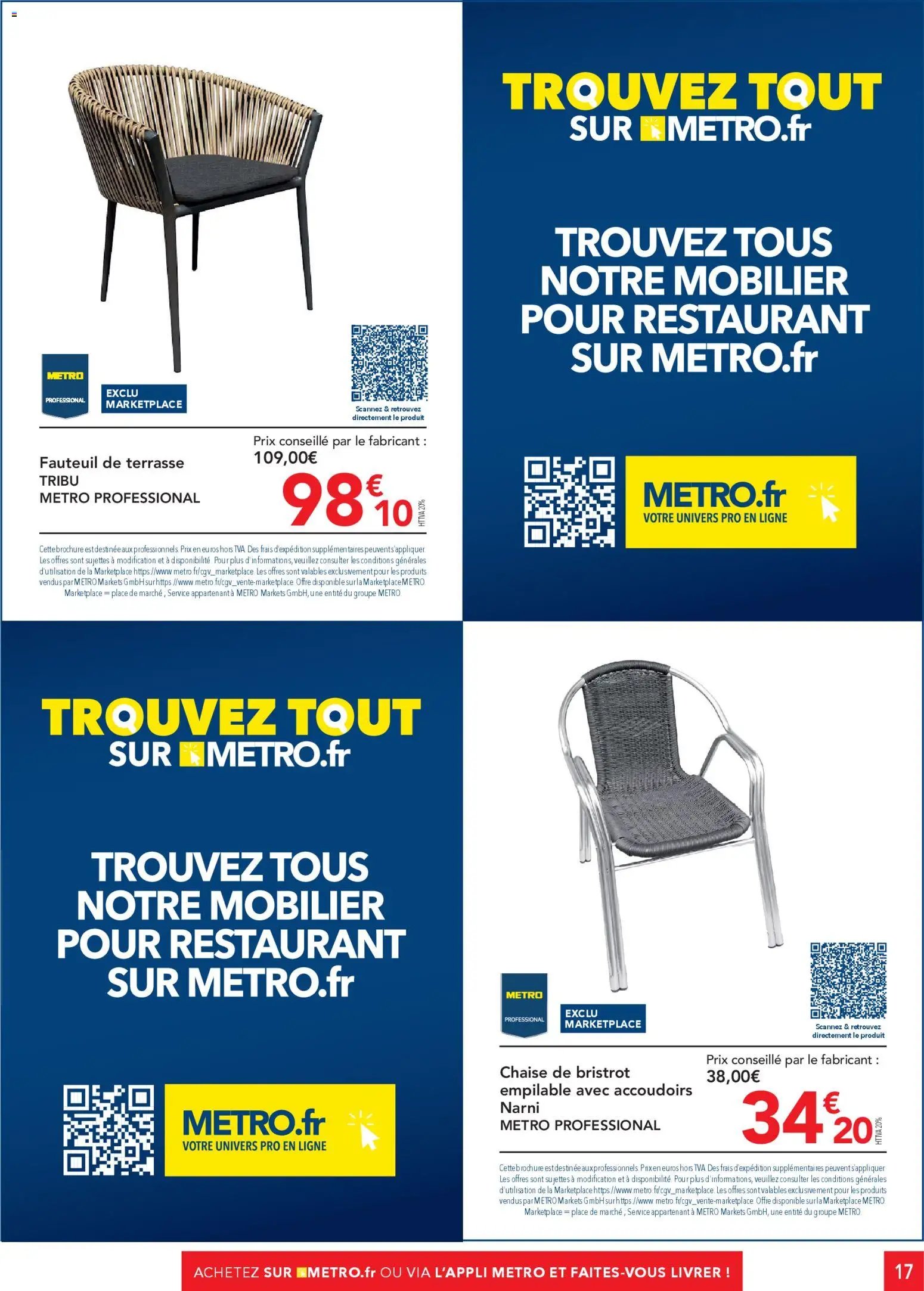 METRO Offres Prix & Promos Equipement