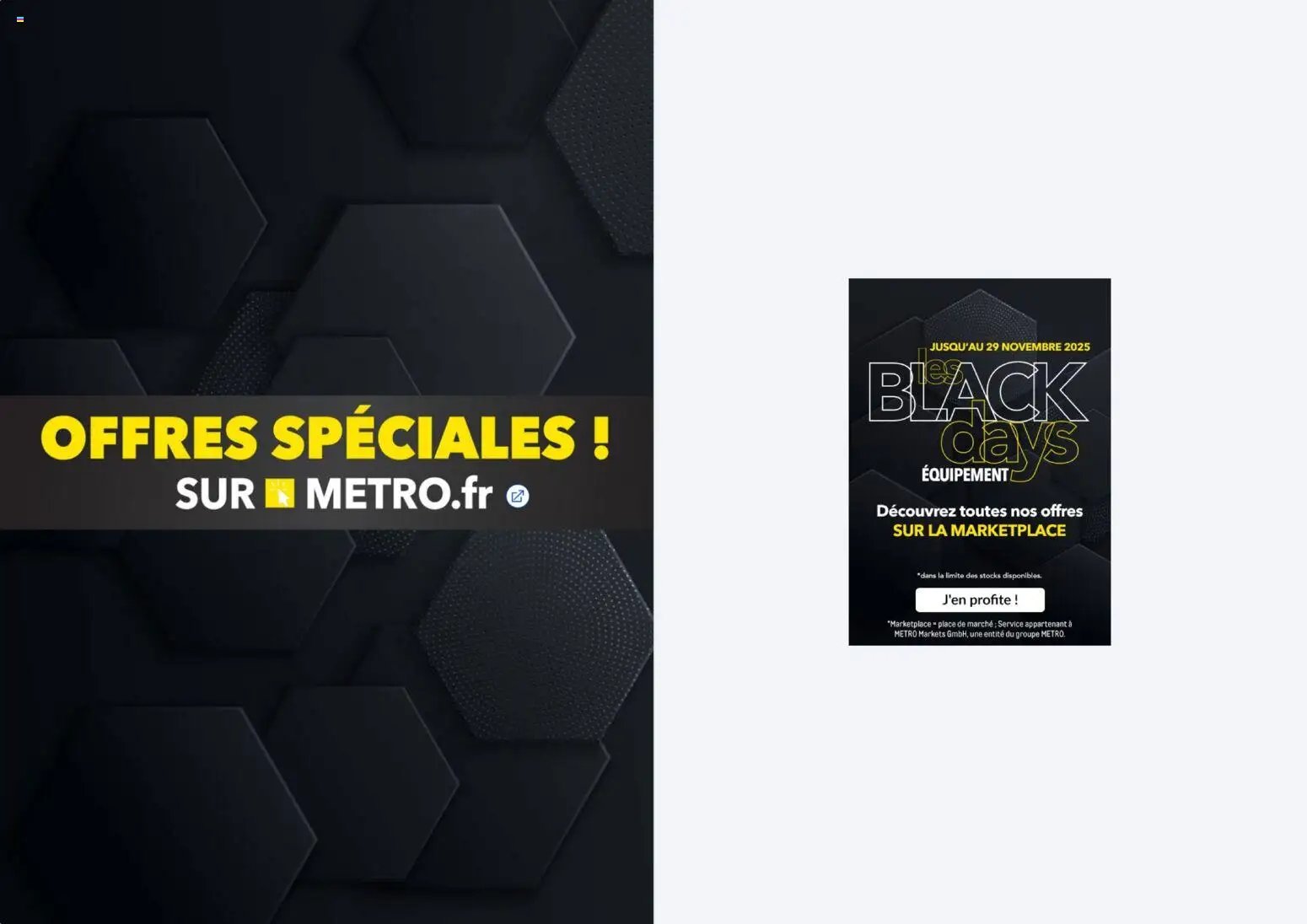 METRO - Les Black Days Marketplace