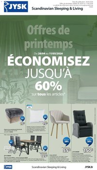 Jysk offres de printemps