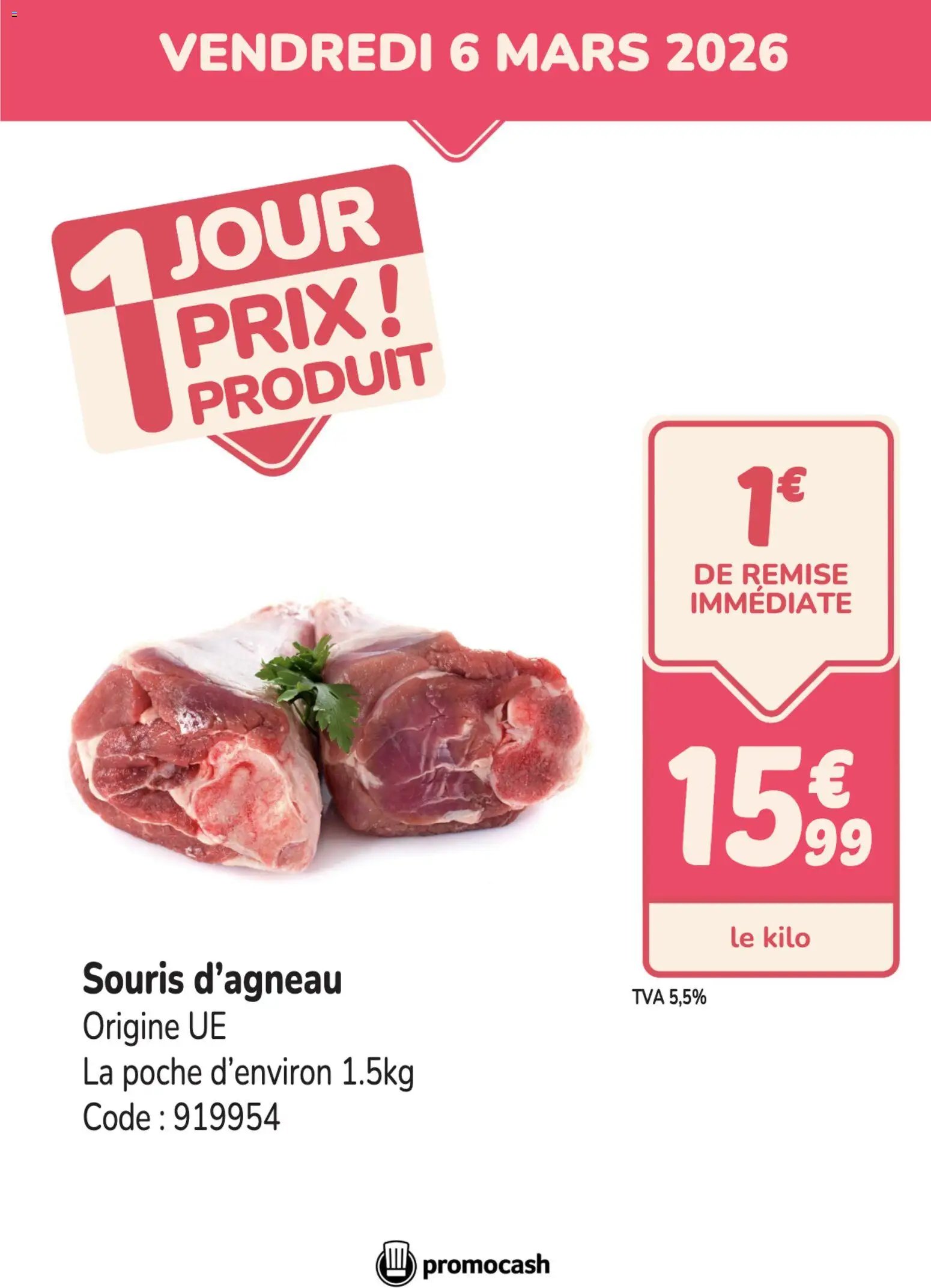 Promocash PROMO souris d'agneau