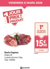 Promocash PROMO souris d'agneau