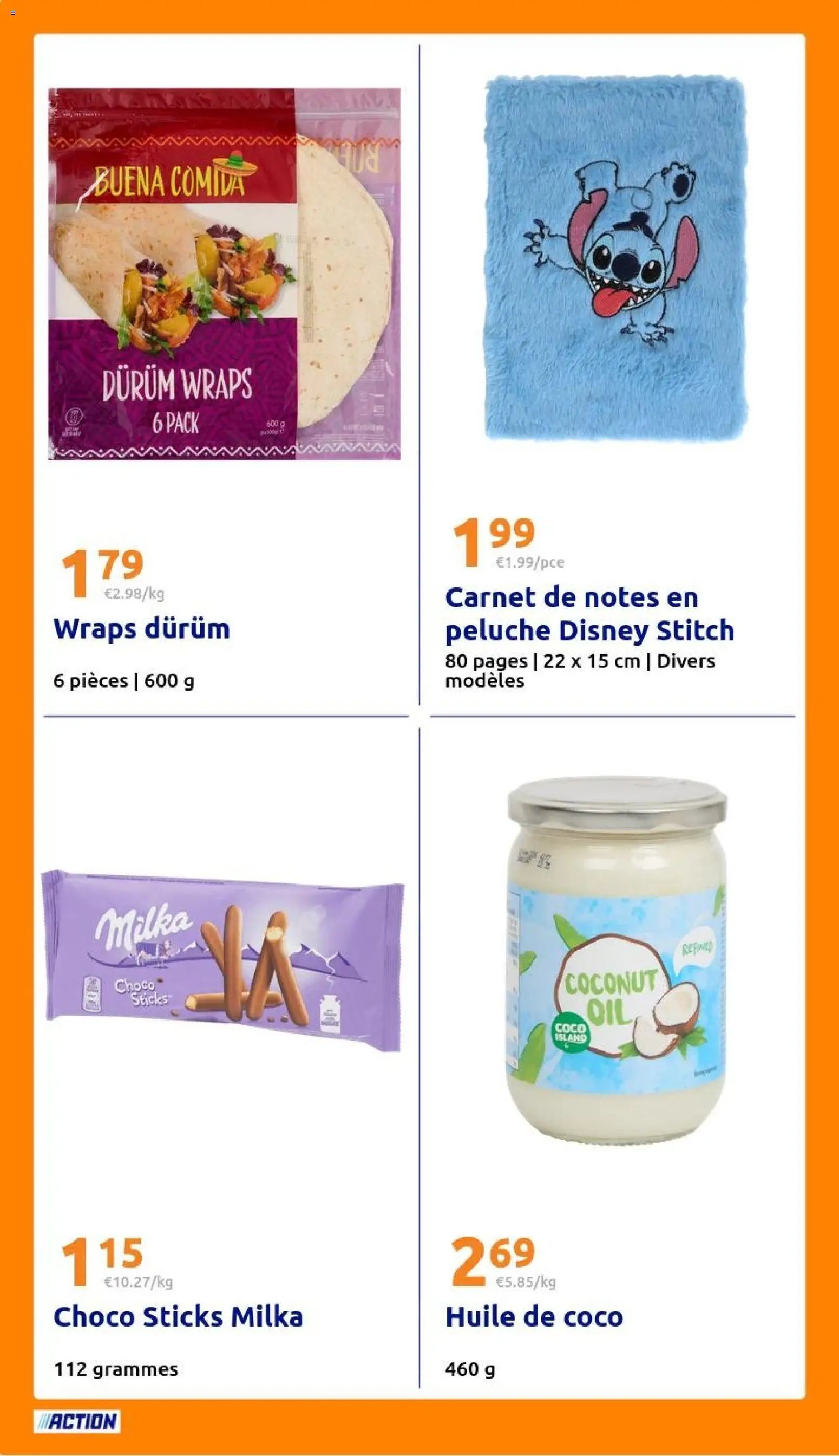 Action catalogue